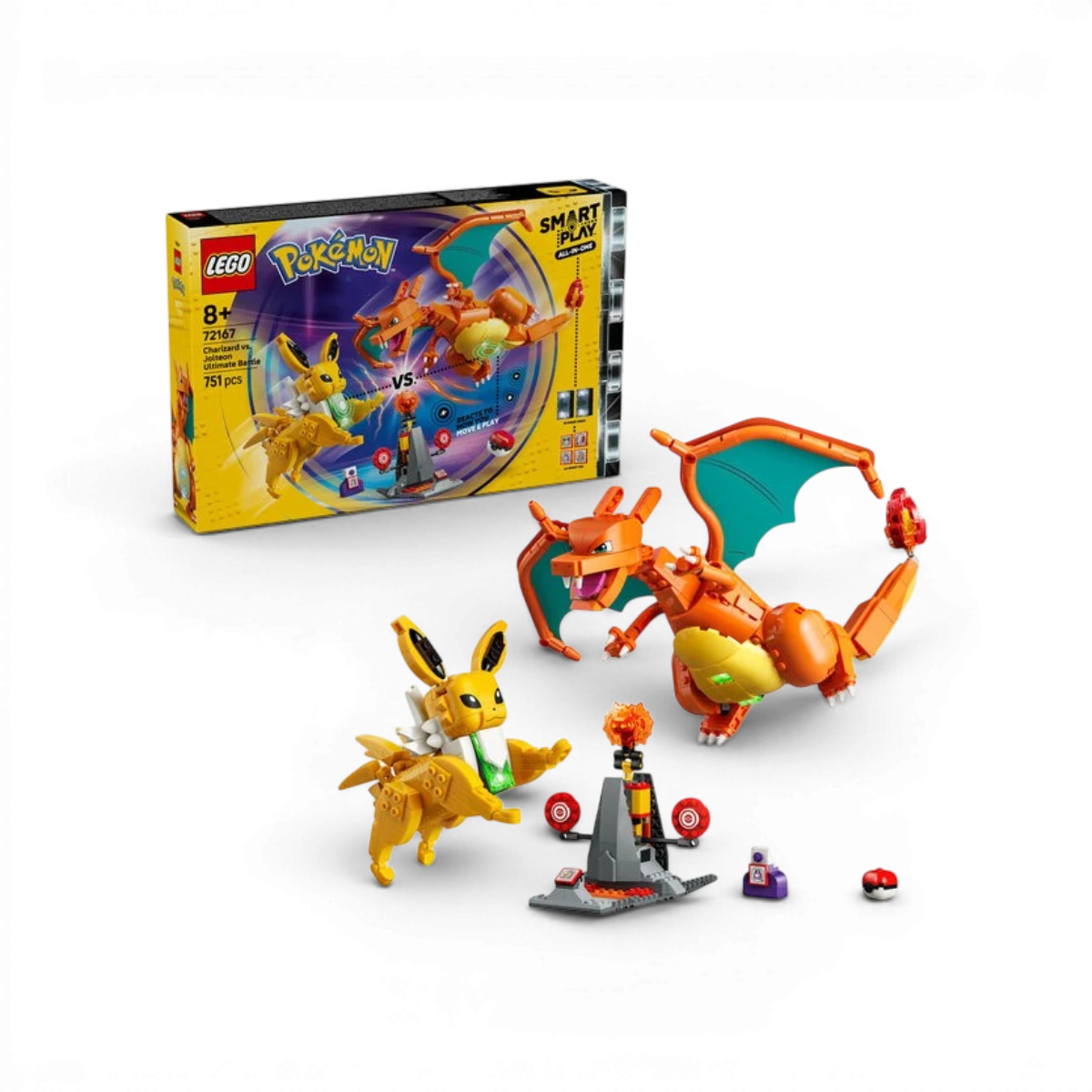 72167 - Combat entre Dracaufeu et Voltali - LEGO® Pokémon SMART Play