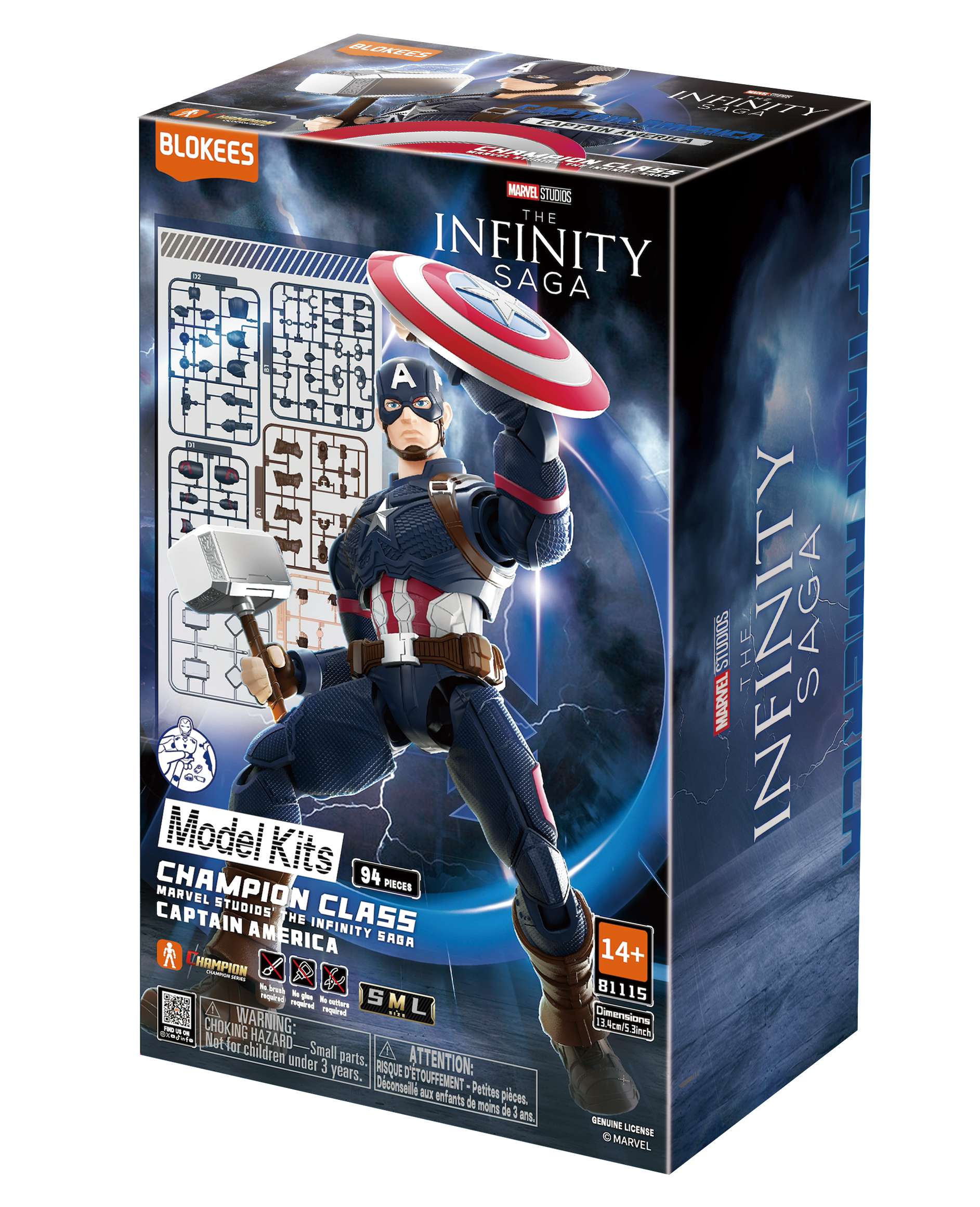 Figurine à assembler Marvel - Champion Class 03 Captain America
