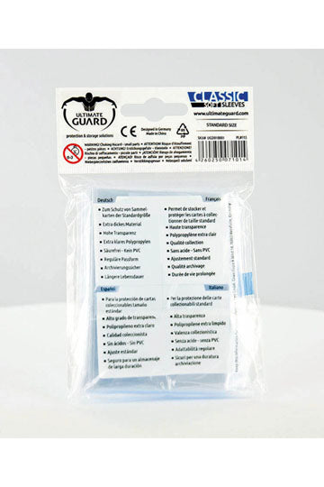 100 pochettes plastique standards - Ultimate Guard
