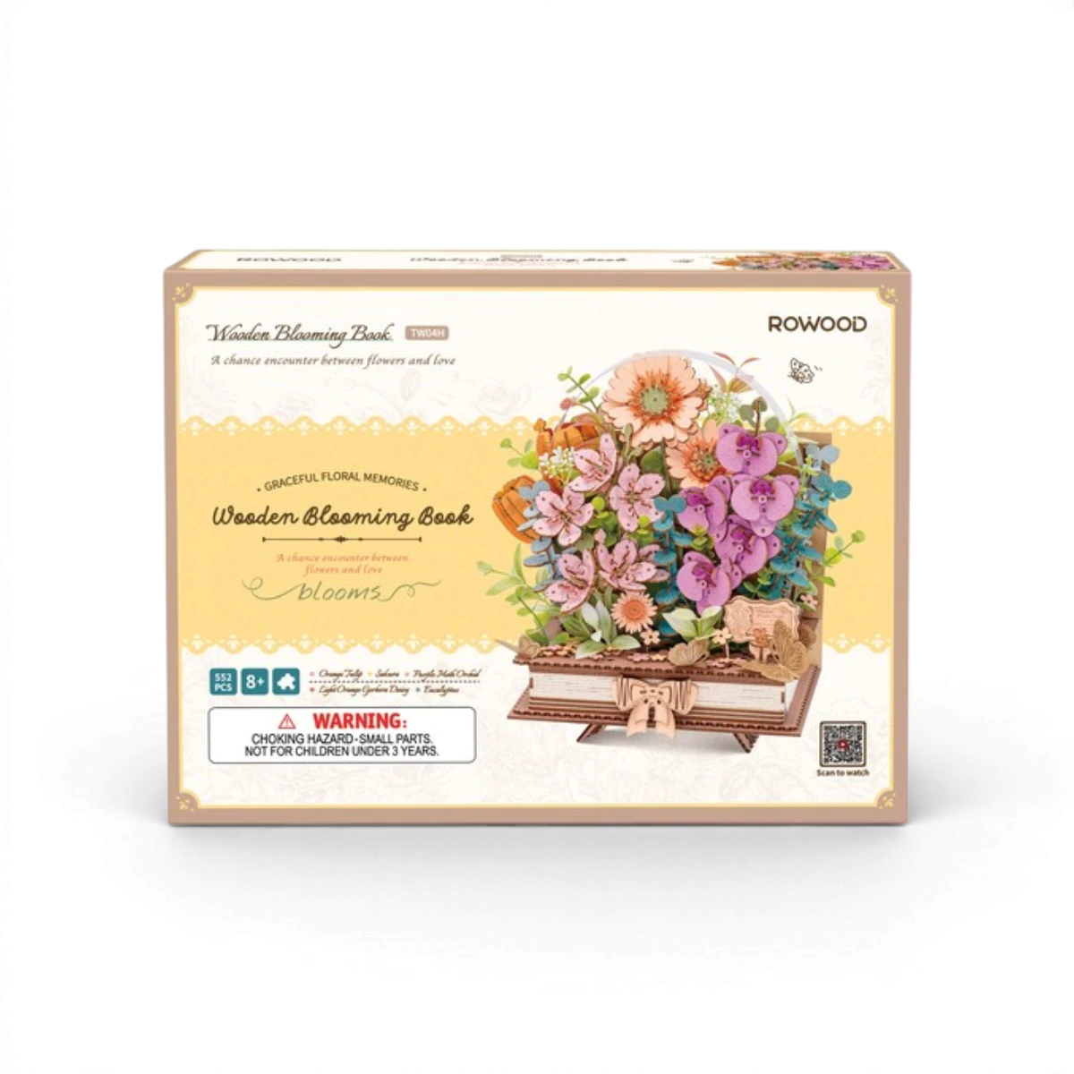 Maquette bouquet fleuri en livre – 552 pièces