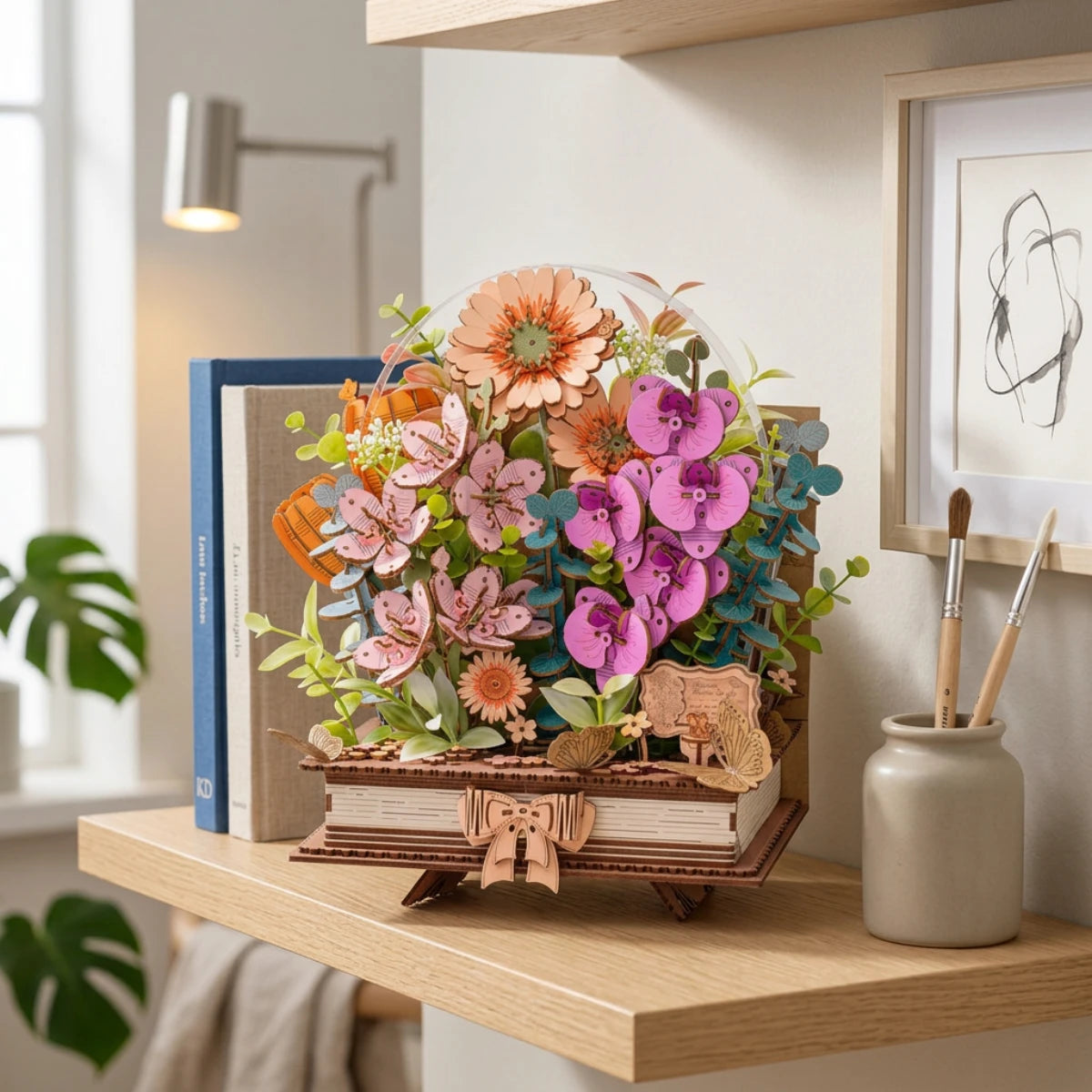 Maquette bouquet fleuri en livre – 552 pièces