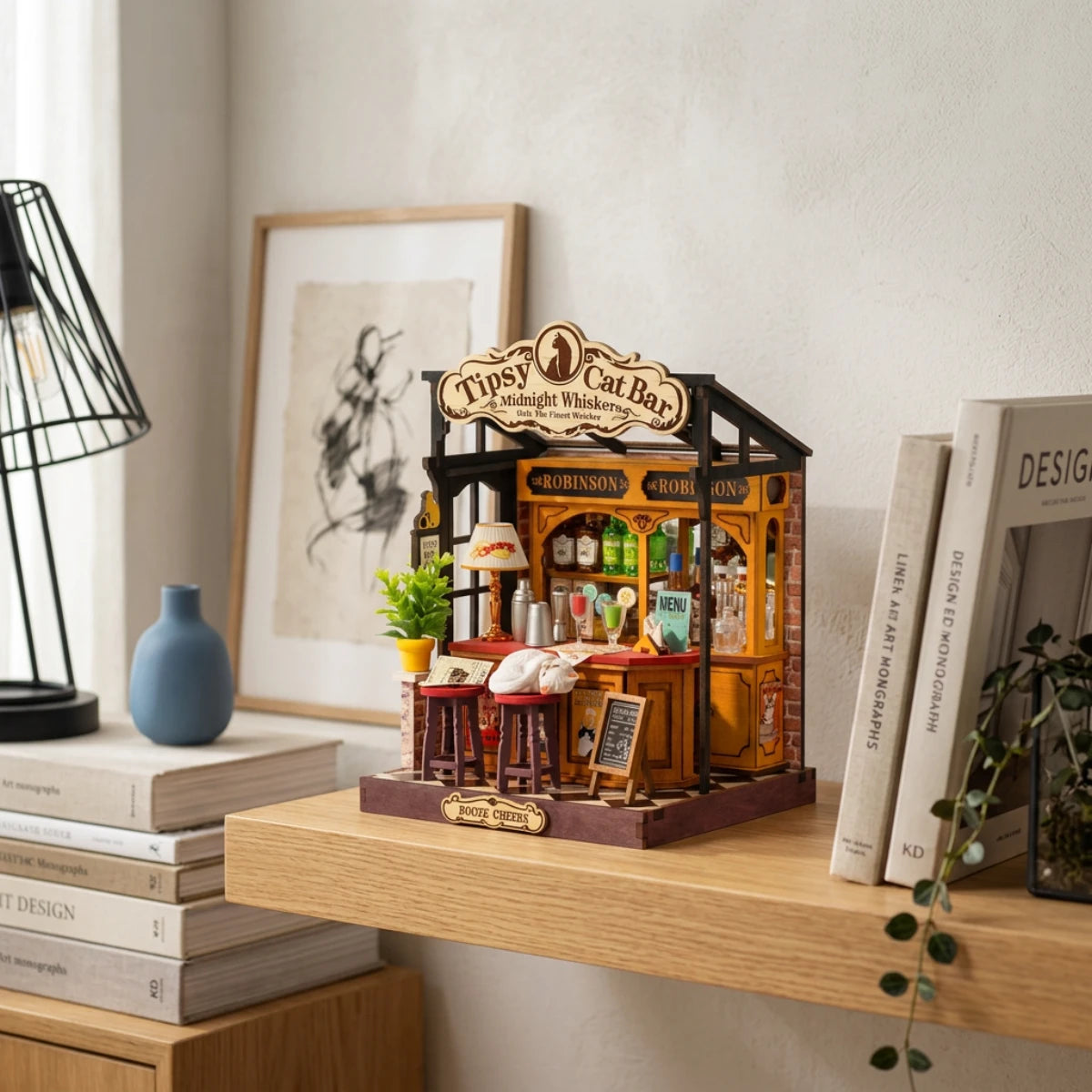 Bar à Chats de Tipsy – Maquette en bois (136 pièces)