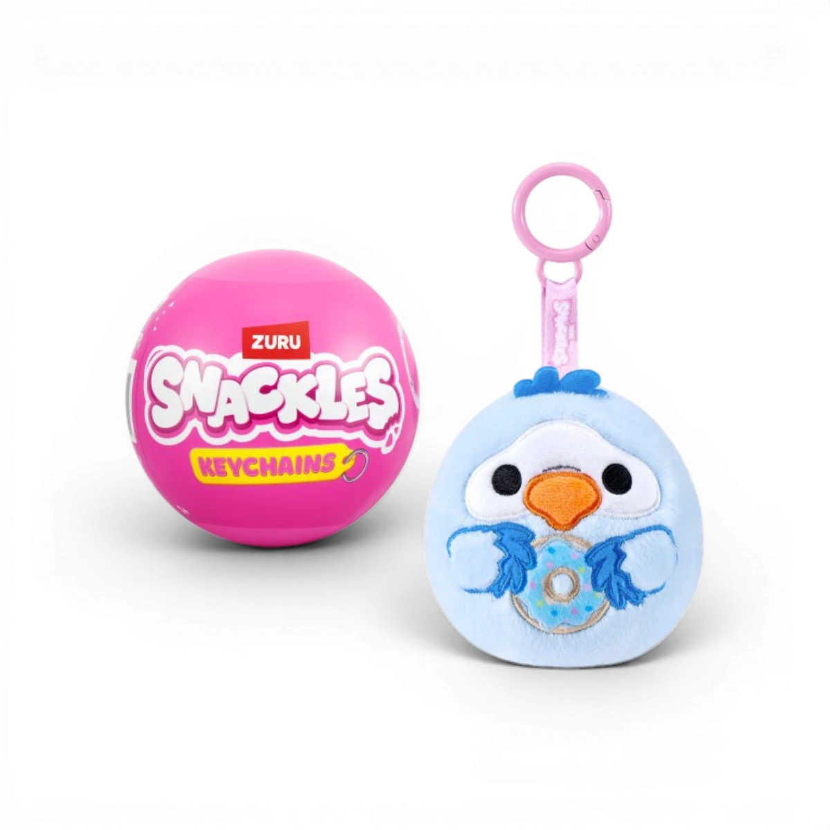 Mini peluche porte-clés Snackles 8cm (modèle aléatoire)