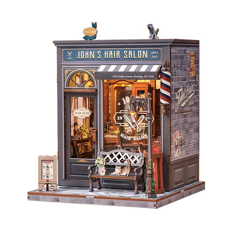 Kit DIY Book Nook - John's Hair Salon