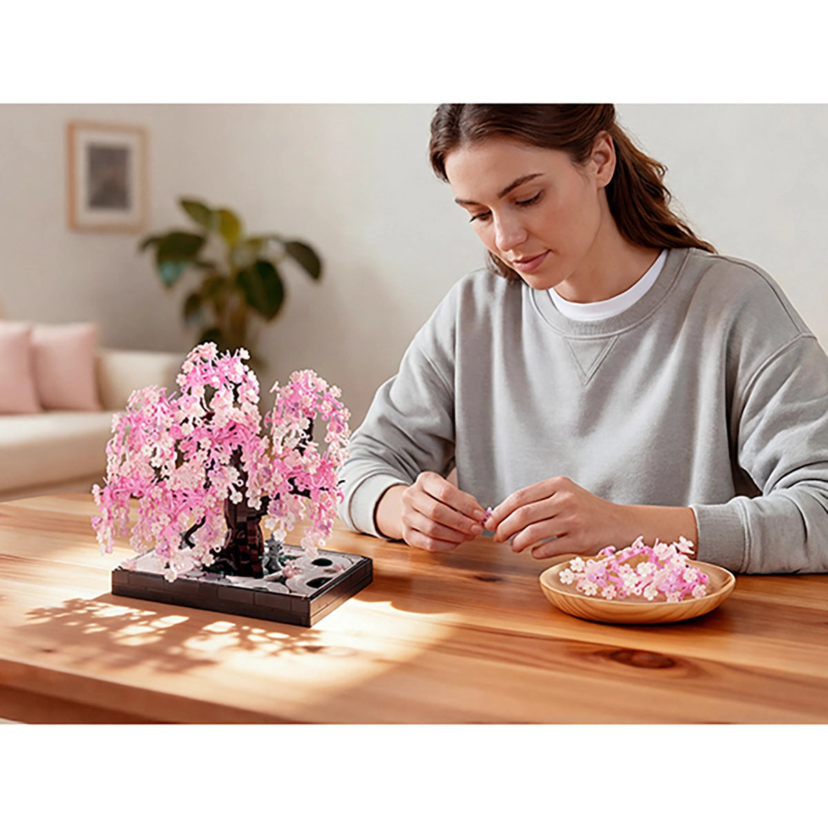 Set de construction Sakura Zen - Cerisier en fleurs (900 pièces)