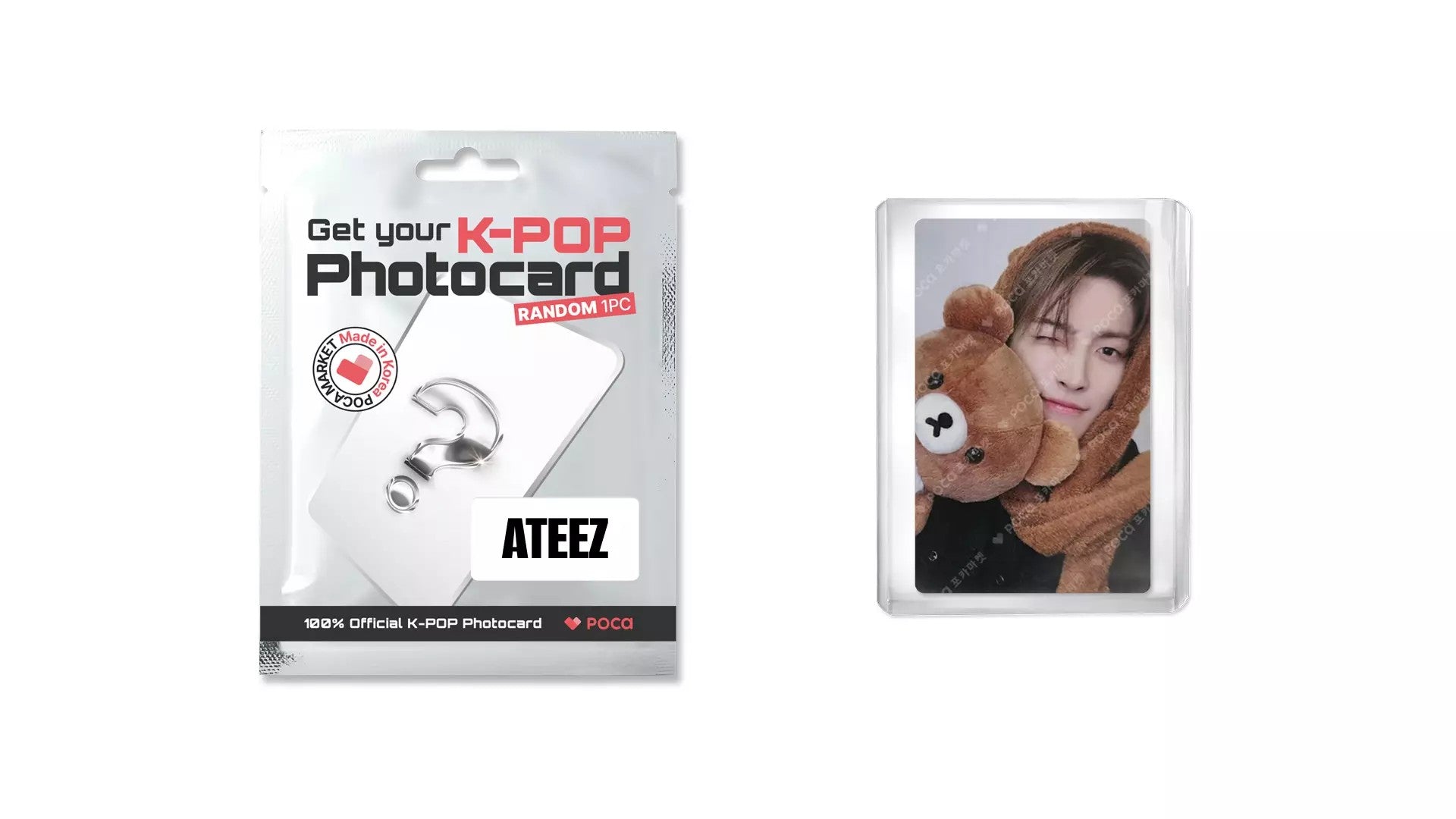 Cartes photos collector POCA KPOP ATEEZ