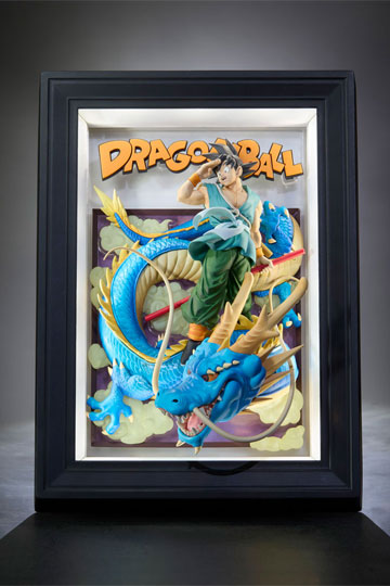 Dragon Ball Z Tamashii Art 3D Relief Picture Son Goku & Dragon 27 cm