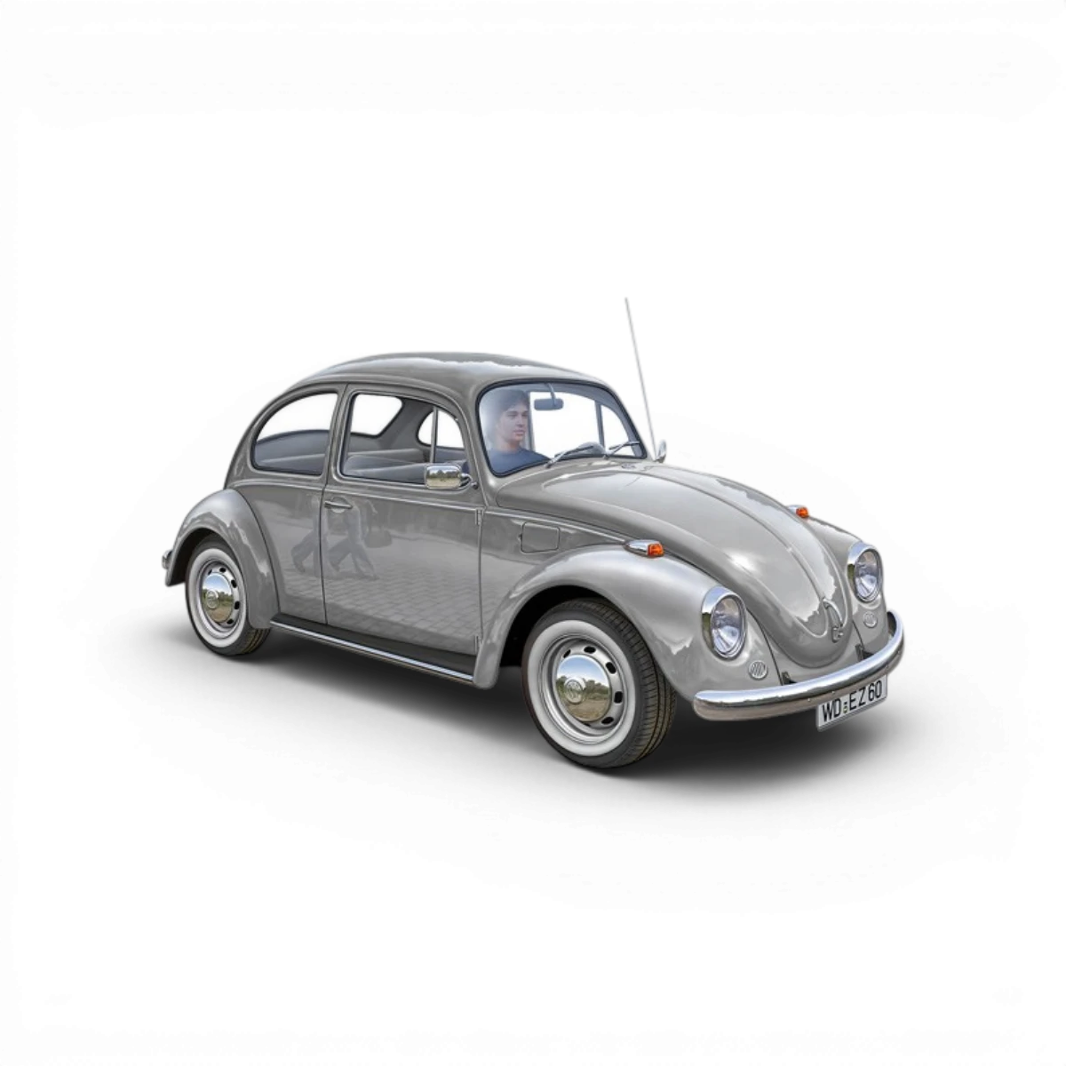 Maquette Volkswagen Beetle 1968 (125 pièces)