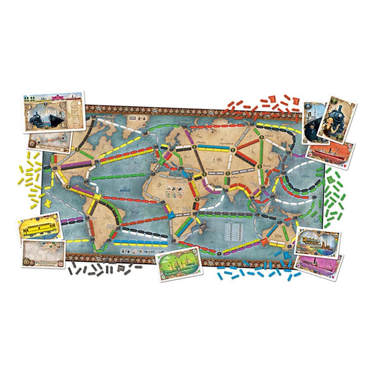 Aventuriers du Rail Autour du Monde – Jeu de stratégie parcours et gestion