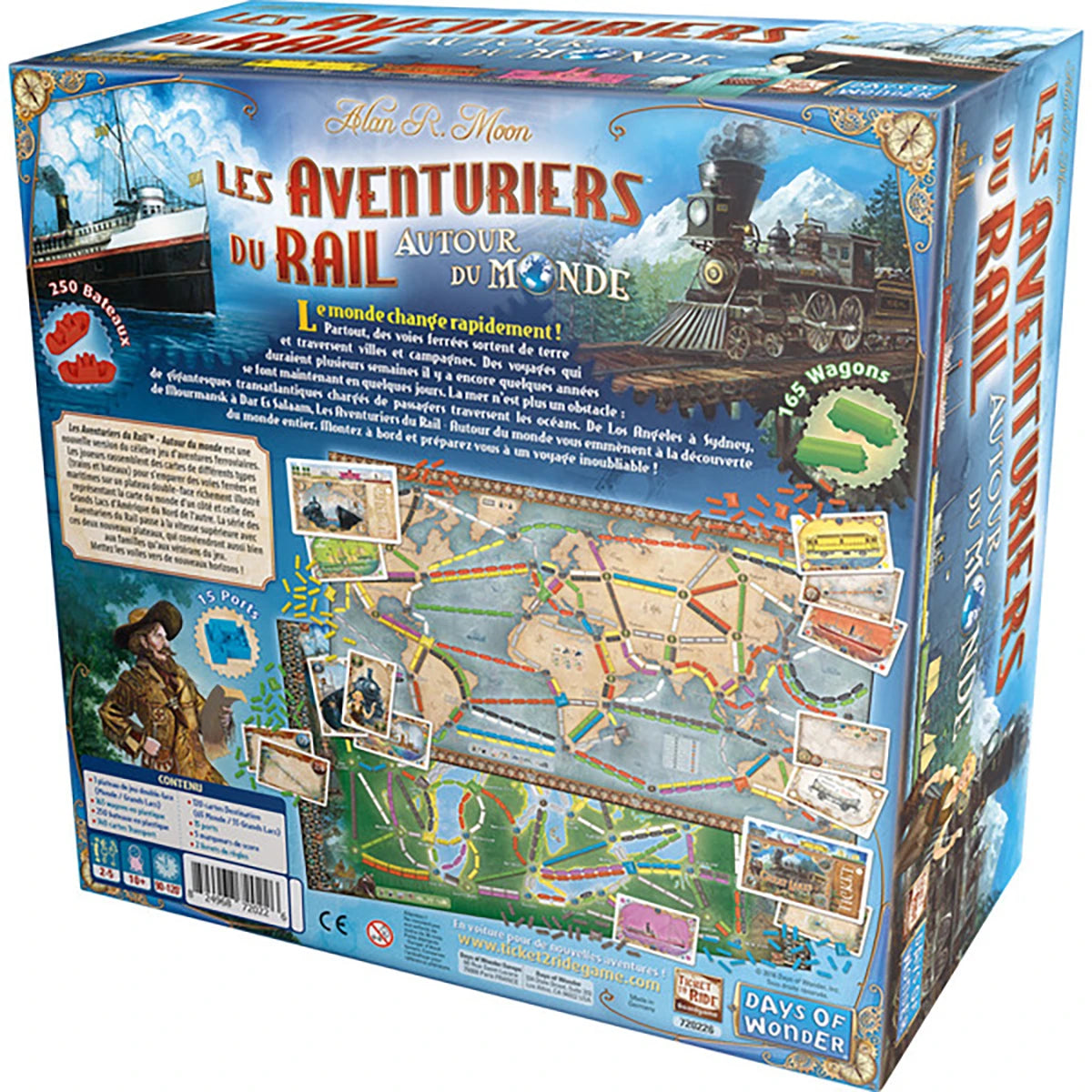 Aventuriers du Rail Autour du Monde – Jeu de stratégie parcours et gestion
