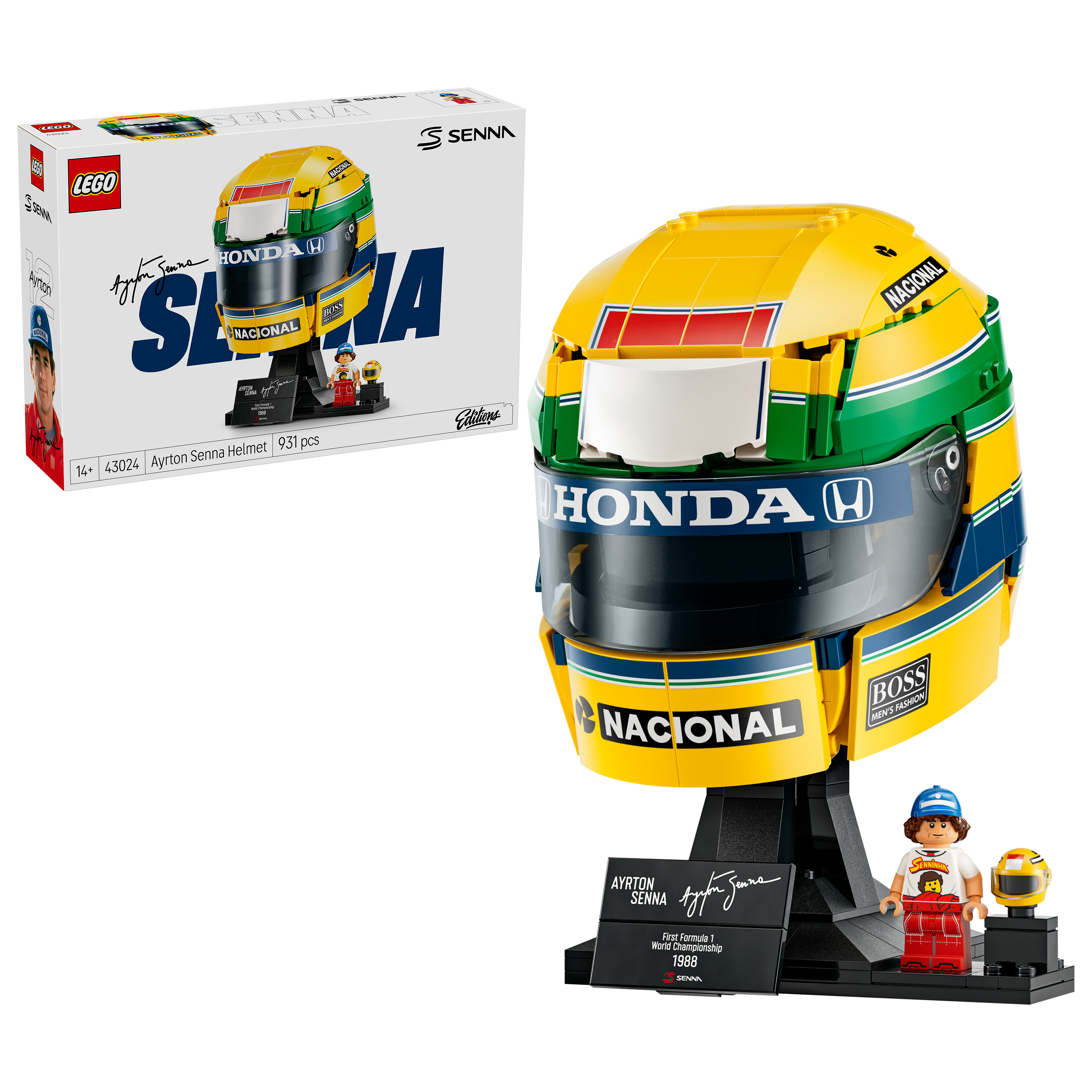 43024 - LEGO® Editions Formula 1 - Casque d’Ayrton Senna