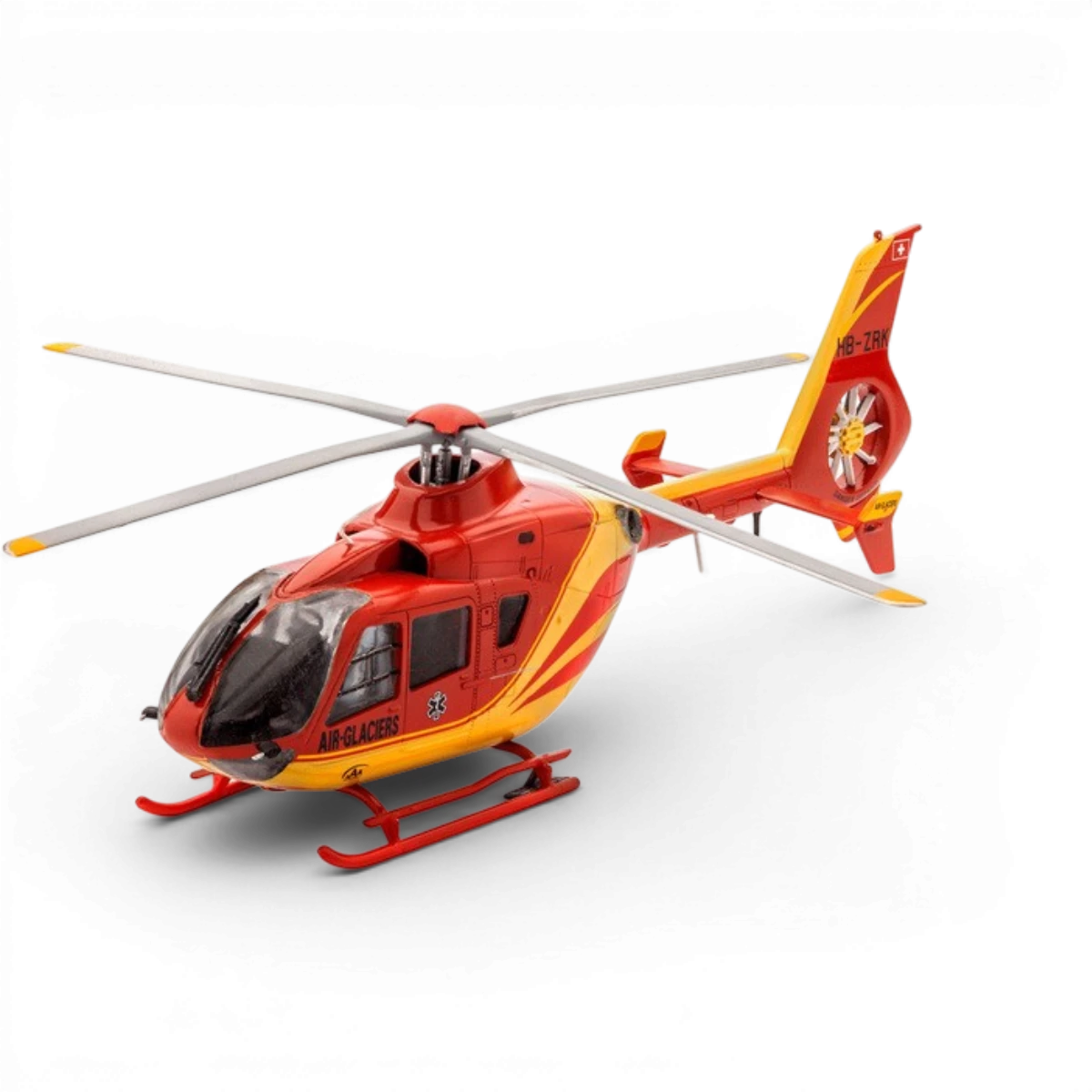 Maquette Hélicoptère Airbus EC135 Air Glaciers (1/72 – 75 pièces)