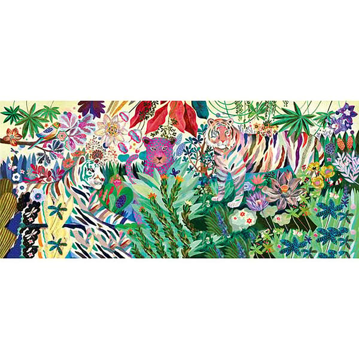 Puzzle Djeco Rainbow Tigers 1000 pièces