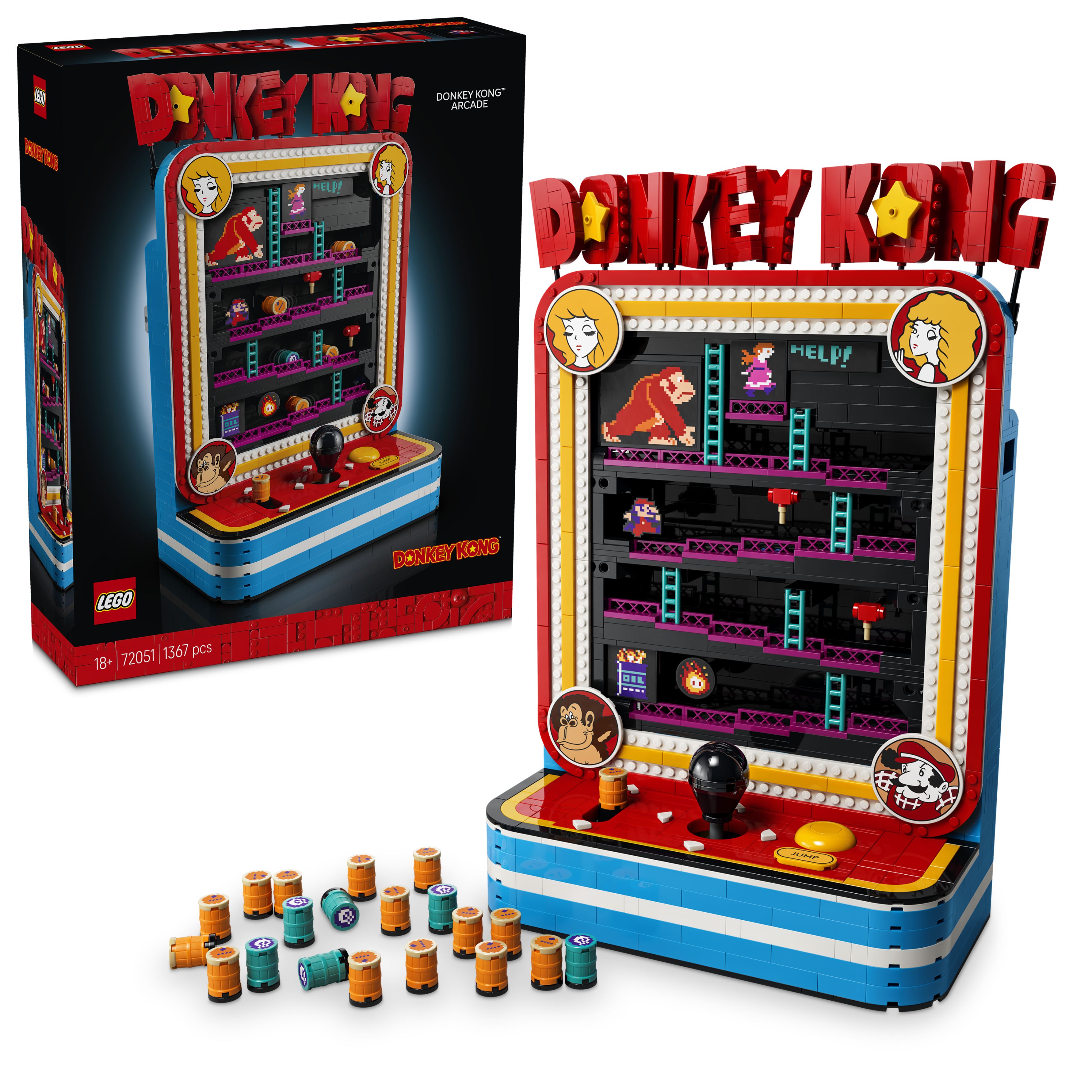 72051 - LEGO® Donkey Kong - Jeu d'Arcade Donkey Kong