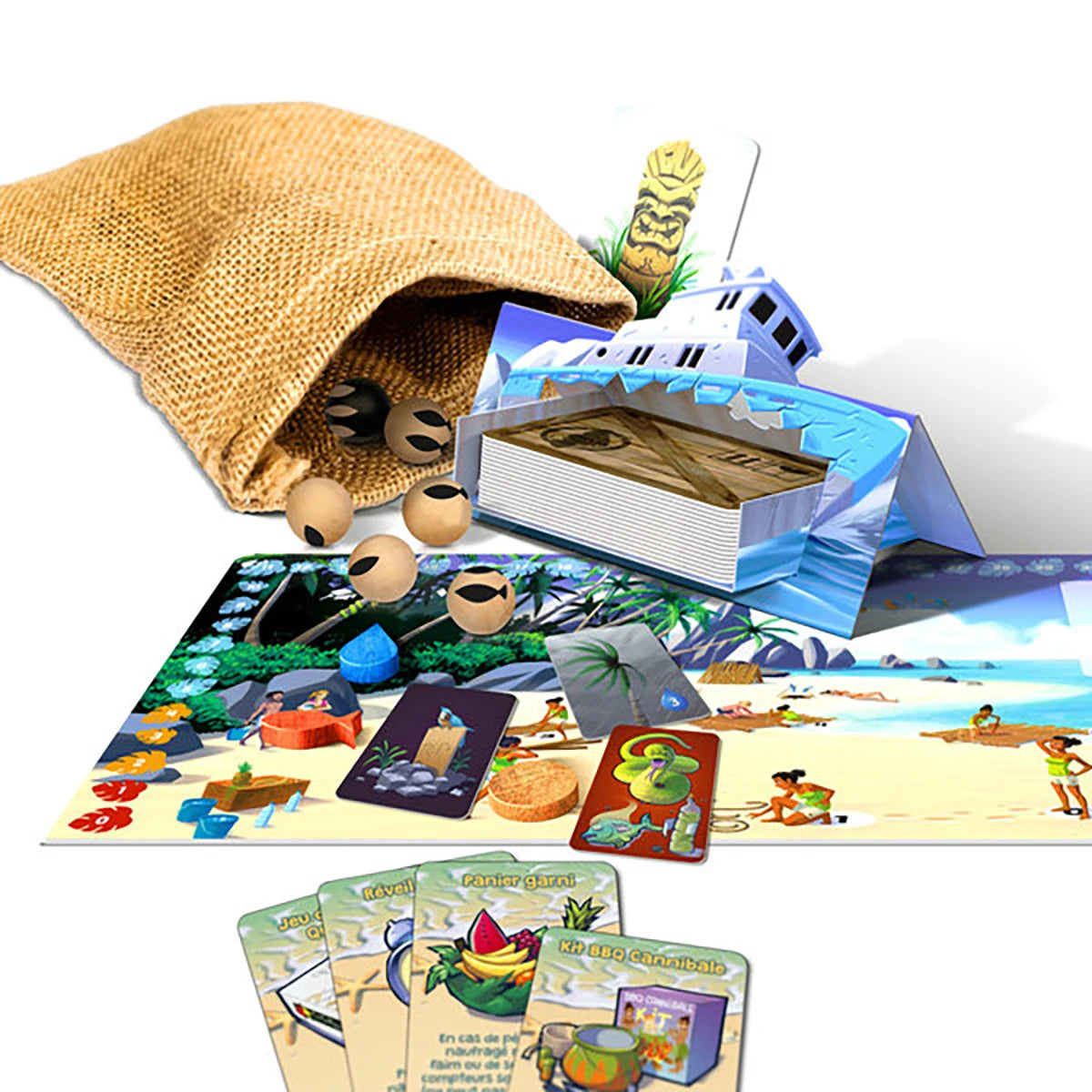 Galerapagos – Jeu d’ambiance survie et bluff