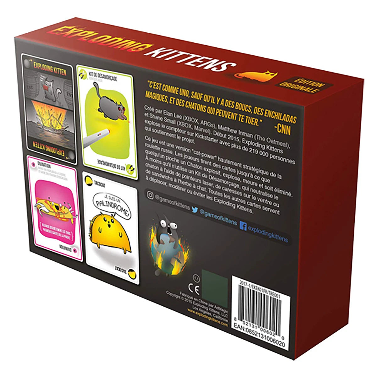 Exploding Kittens – Jeu d’ambiance suspense et chaos