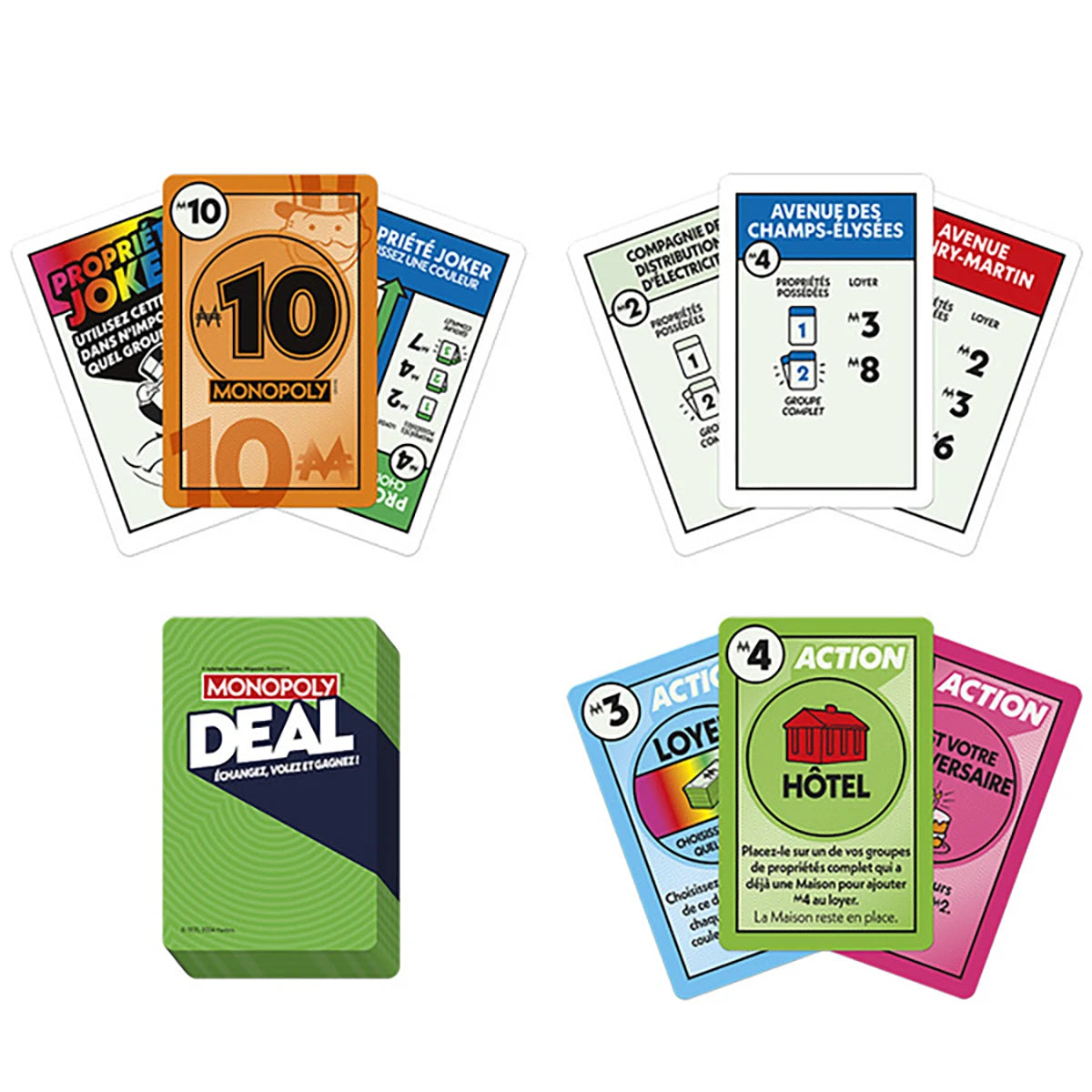 Monopoly Deal – Jeu de cartes stratégie et hasard