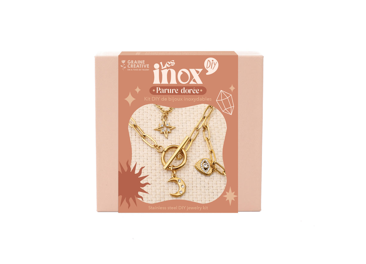 Kit inox parure dorée