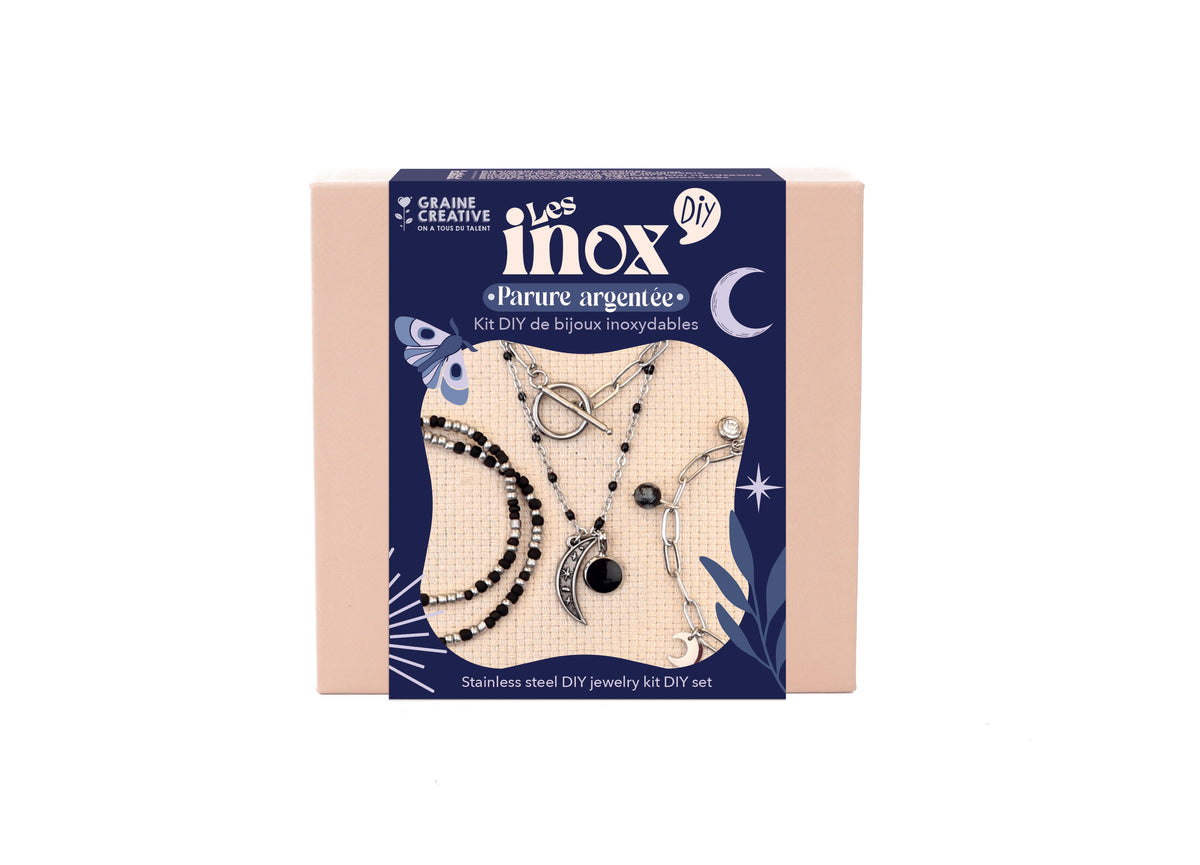 Kit inox parure argentée