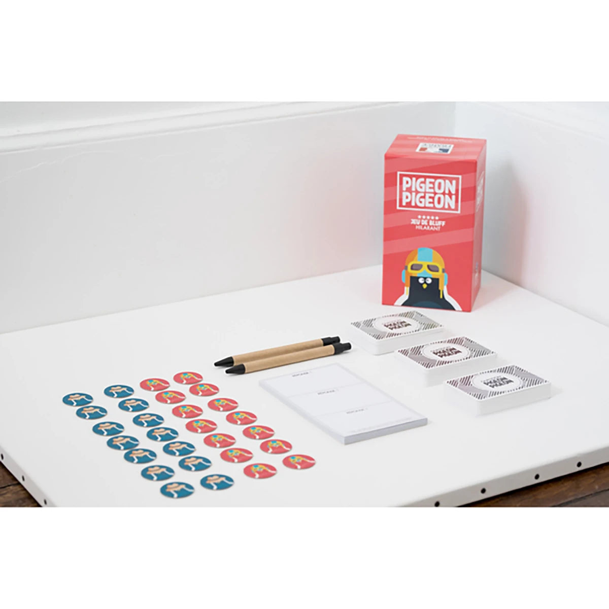 Pigeon Pigeon – Jeu d’ambiance bluff et créativité