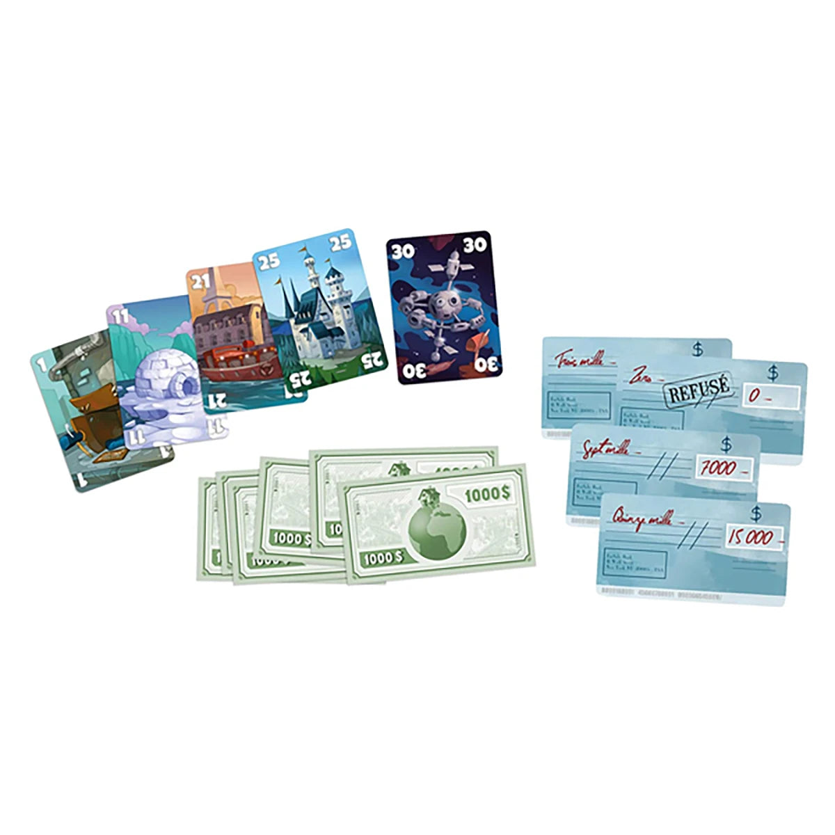 For Sale – Jeu d’enchères stratégie et bluff