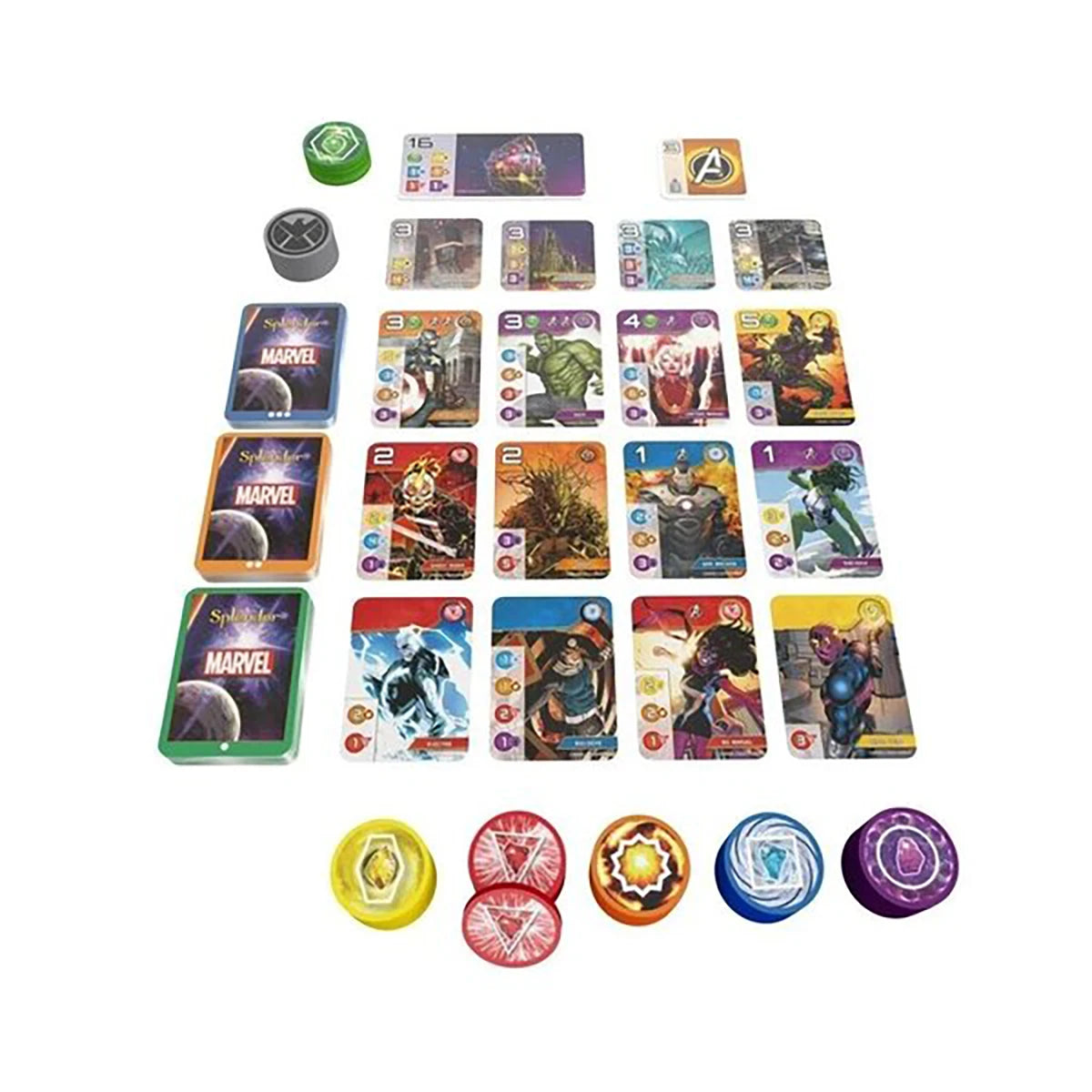 Splendor Marvel – Jeu de stratégie cartes et engine building