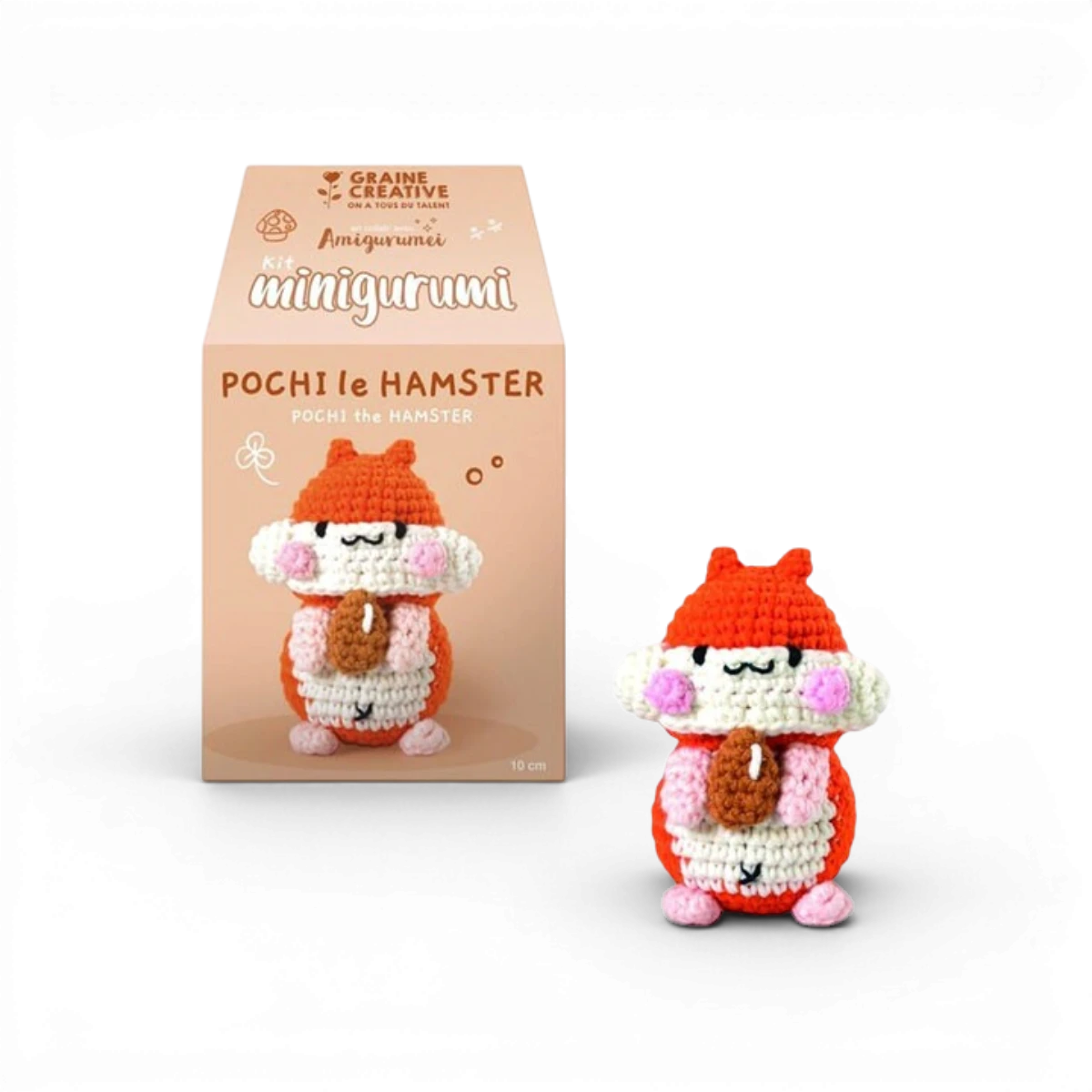 Pochi le Hamster 10cm – Kit DIY crochet mini amigurumi