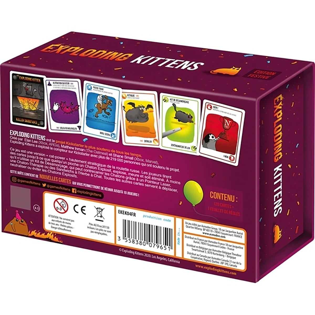 Exploding Kittens Party – Jeu d’ambiance suspense et chaos
