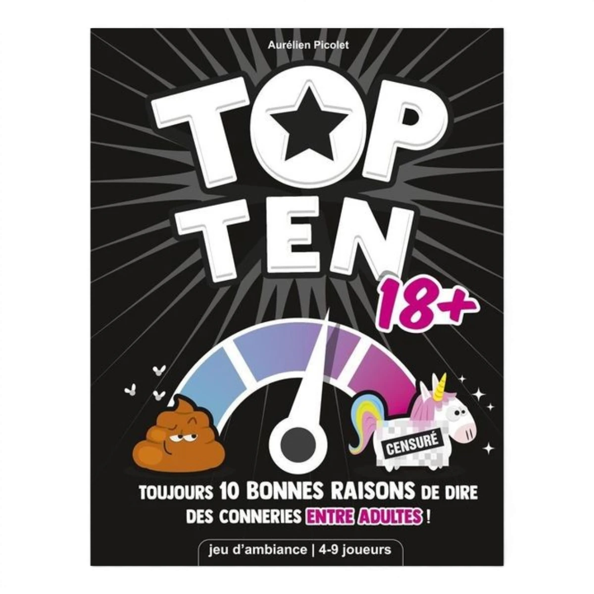 Top Ten 18+ – Jeu d’ambiance humour et créativité