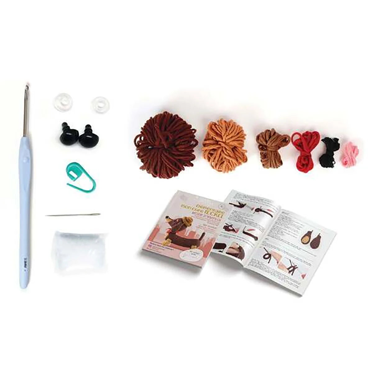 Teckel 18cm – Kit DIY crochet amigurumi