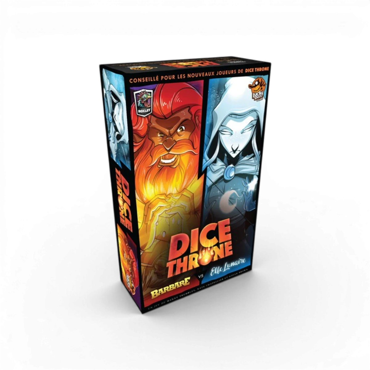 Dice Throne Barbare vs Elfe Lunaire – Jeu d’affrontement stratégie