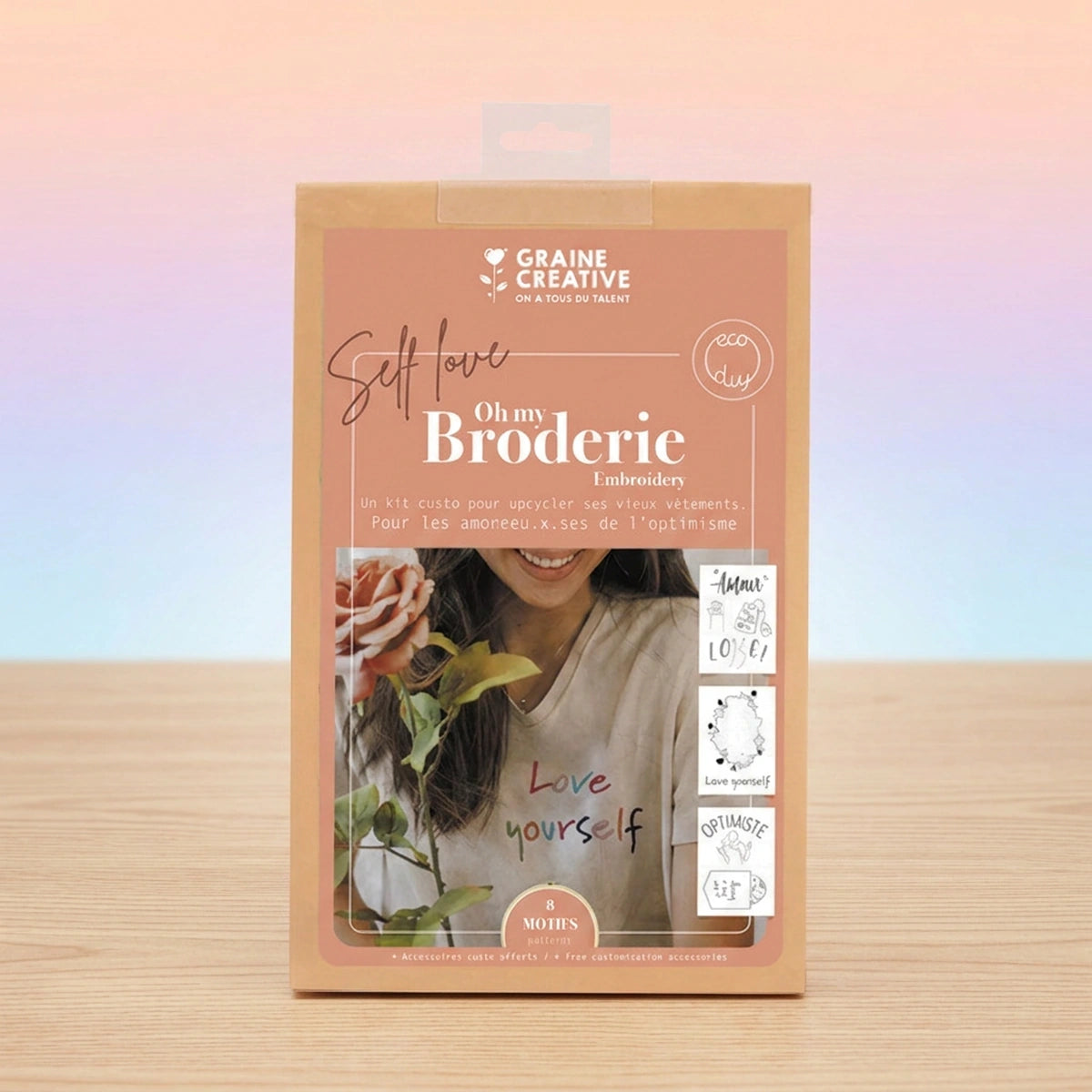 Self Love – Kit DIY broderie sur vêtement