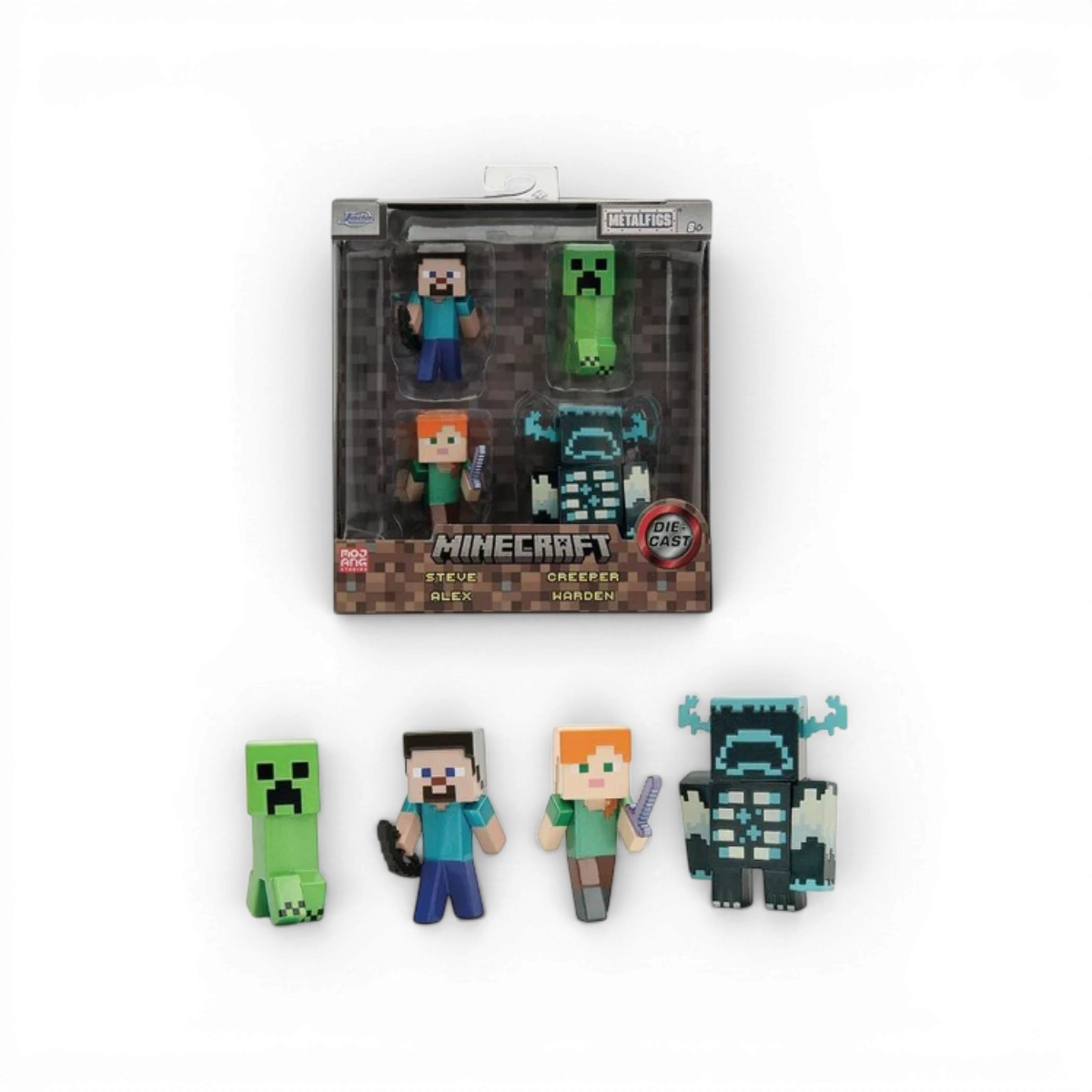 Set de 4 figurines de 6 cm Minecraft