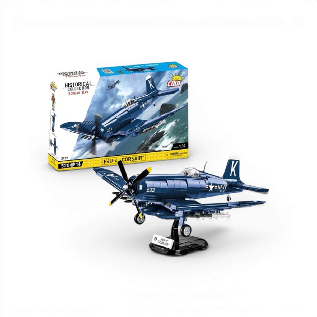 Vought Corsair F4U-4 (520 pièces) – Set de construction – Cobi
