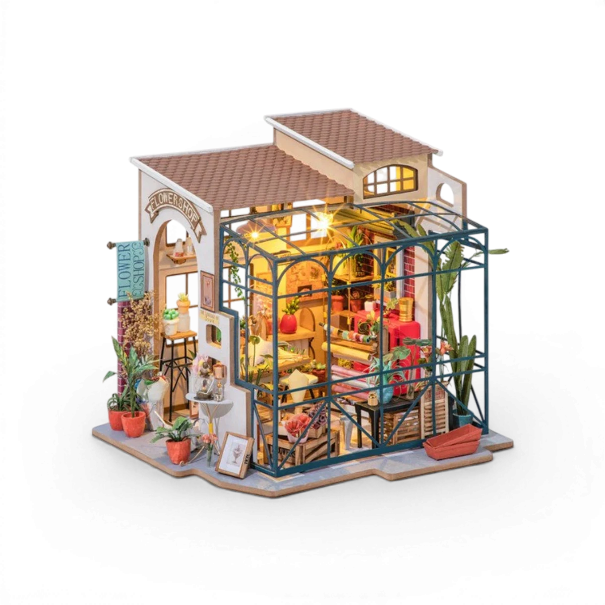 Le Magasin de Fleurs d’Émilie (258 pièces) – Maquette diorama
