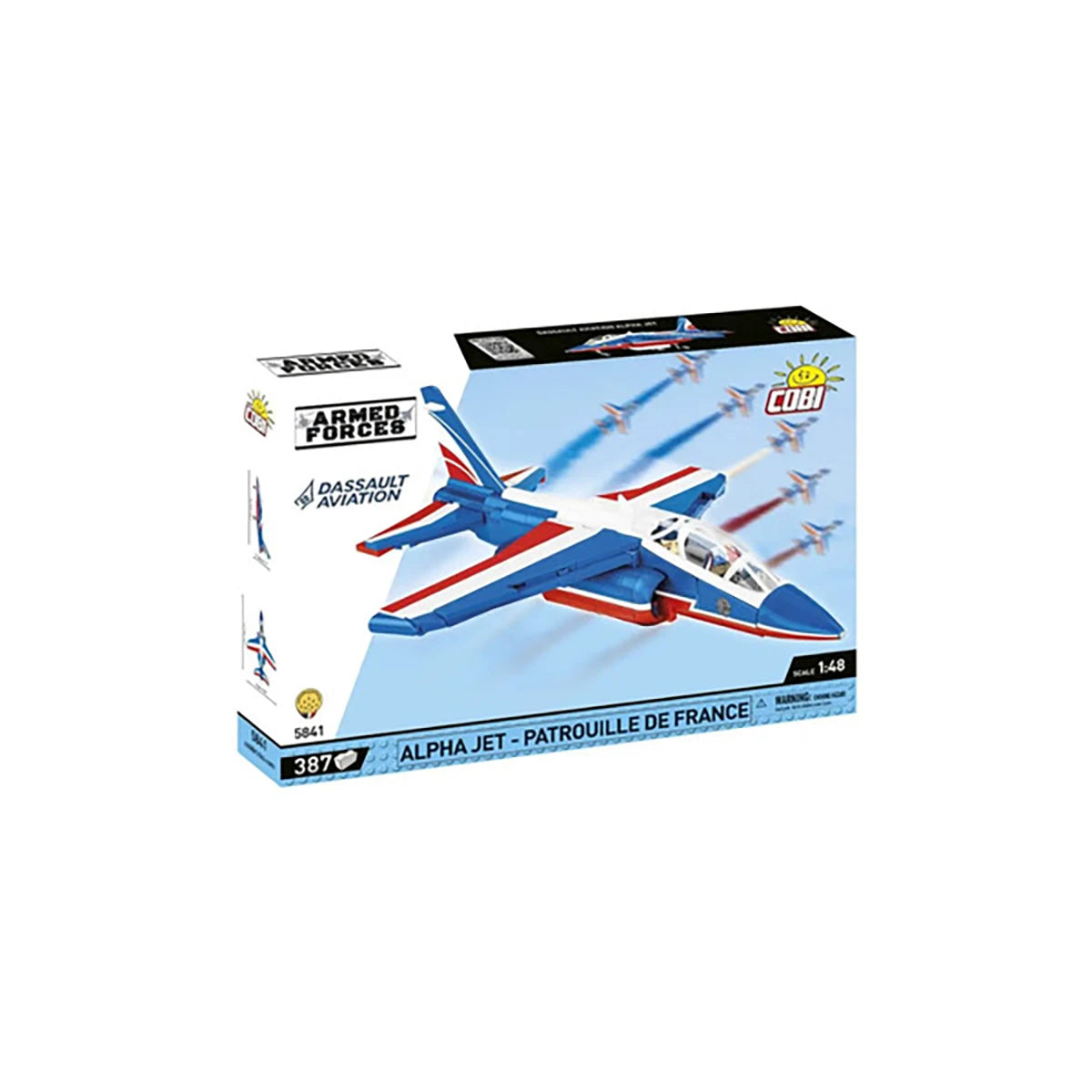 Alpha Jet Patrouille de France (387 pièces) – Set de construction – Cobi