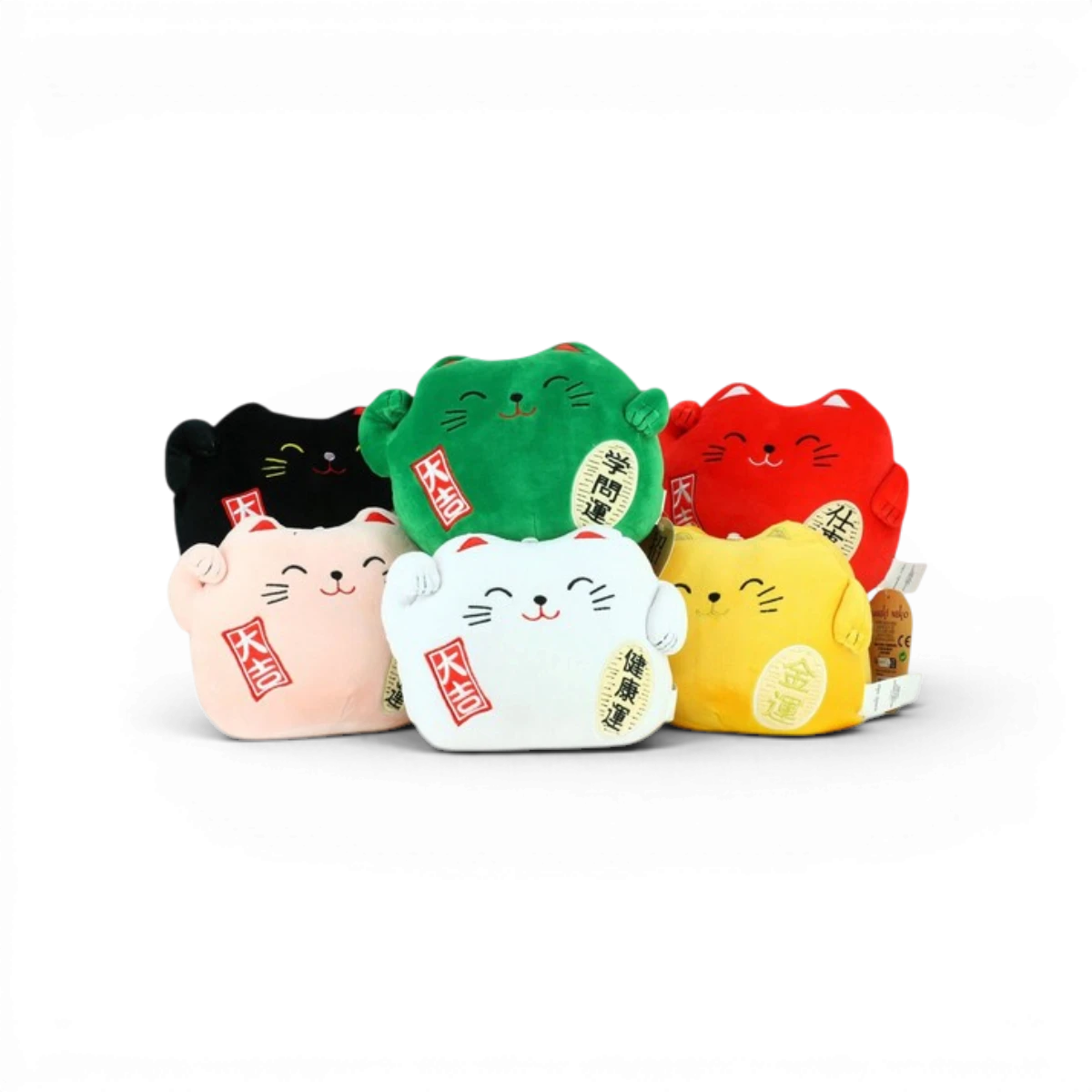Peluche chat porte-bonheur 20cm (modèle aléatoire)