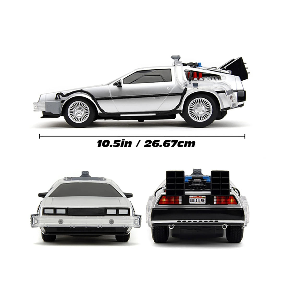 Voiture DeLorean RC 29cm – Retour vers le Futur