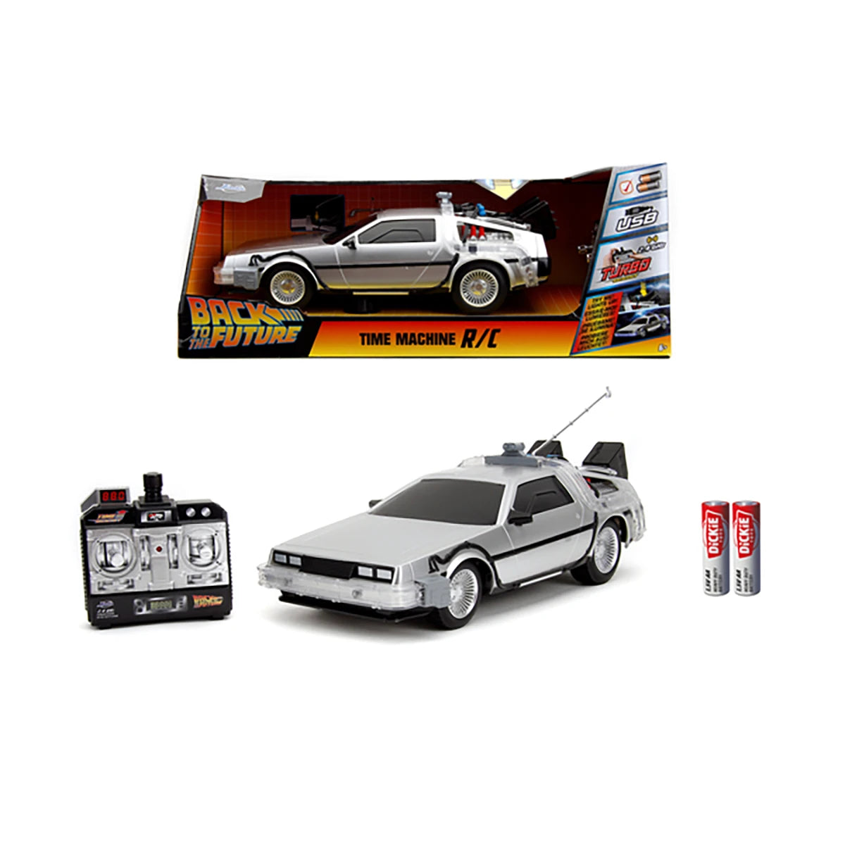 Voiture DeLorean RC 29cm – Retour vers le Futur