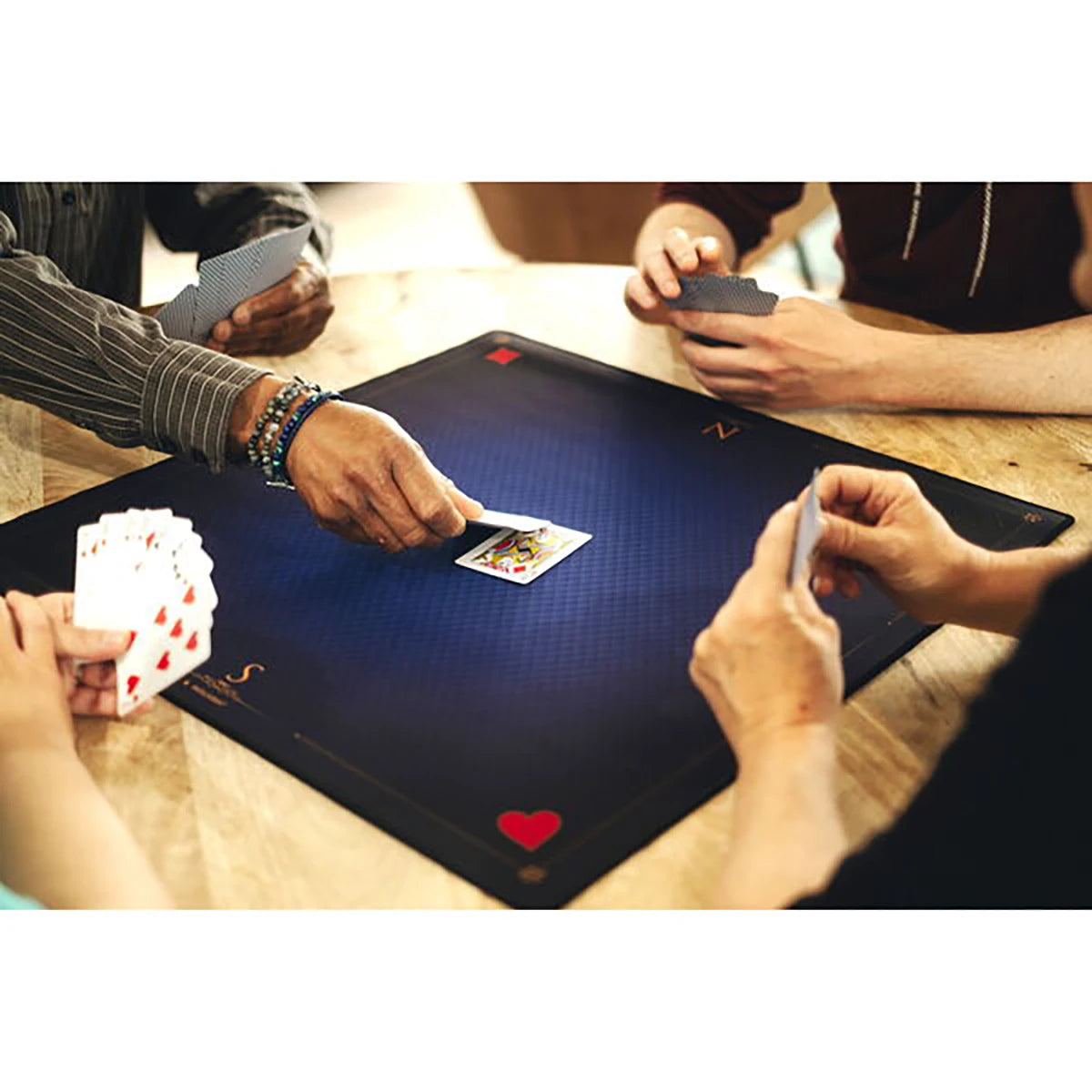 Tapis cartes bleu – Accessoire jeux de cartes classiques