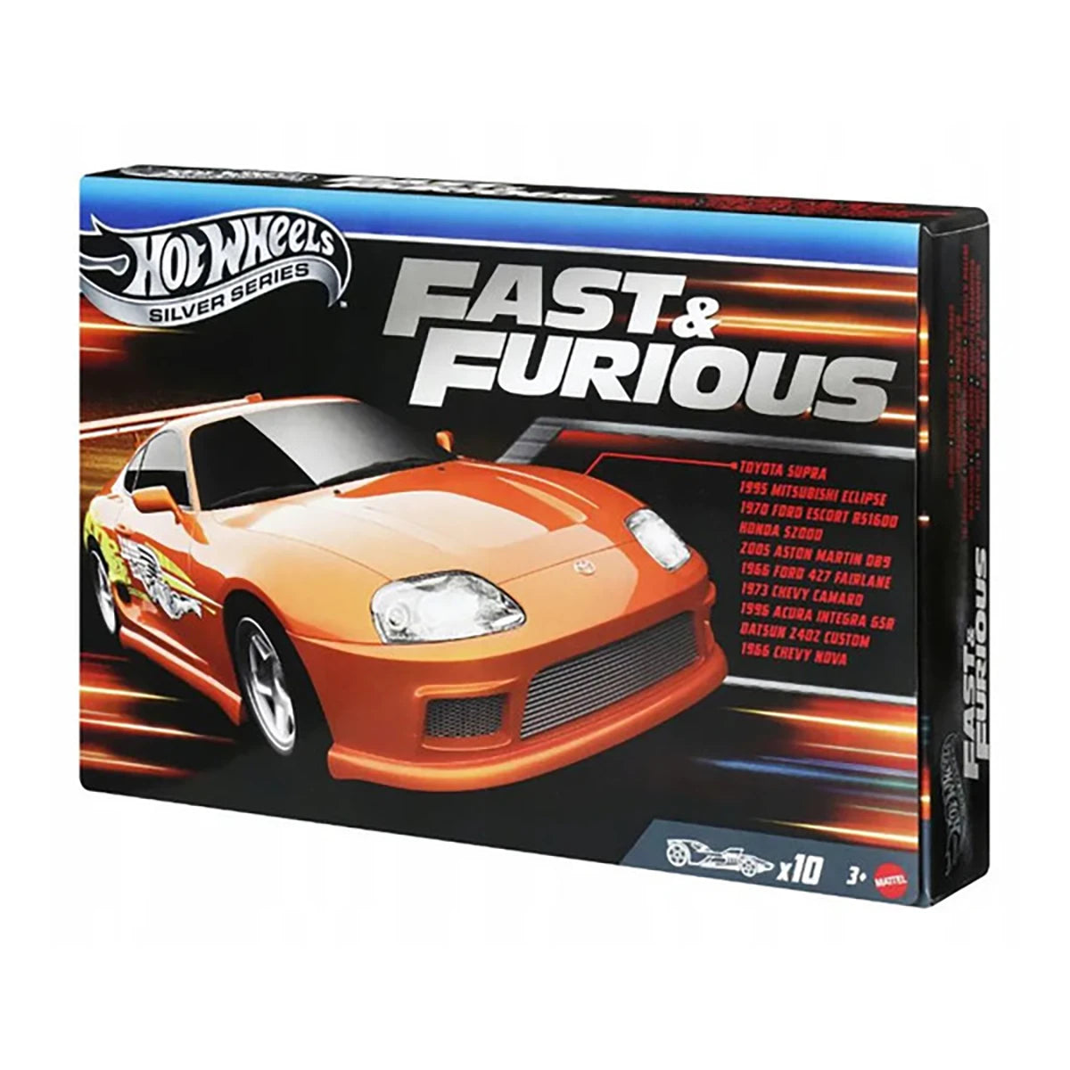 Coffret 10 voitures Fast & Furious 1:64 – Hot Wheels