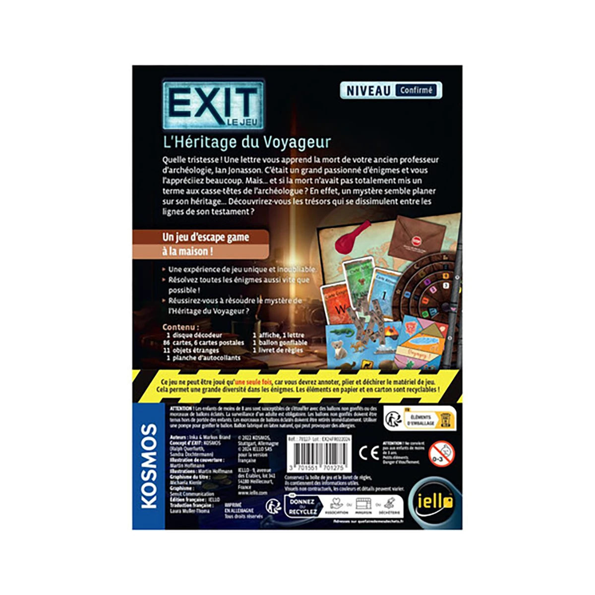 Exit L’Héritage du Voyageur – Jeu d’enquête suspense et escape game