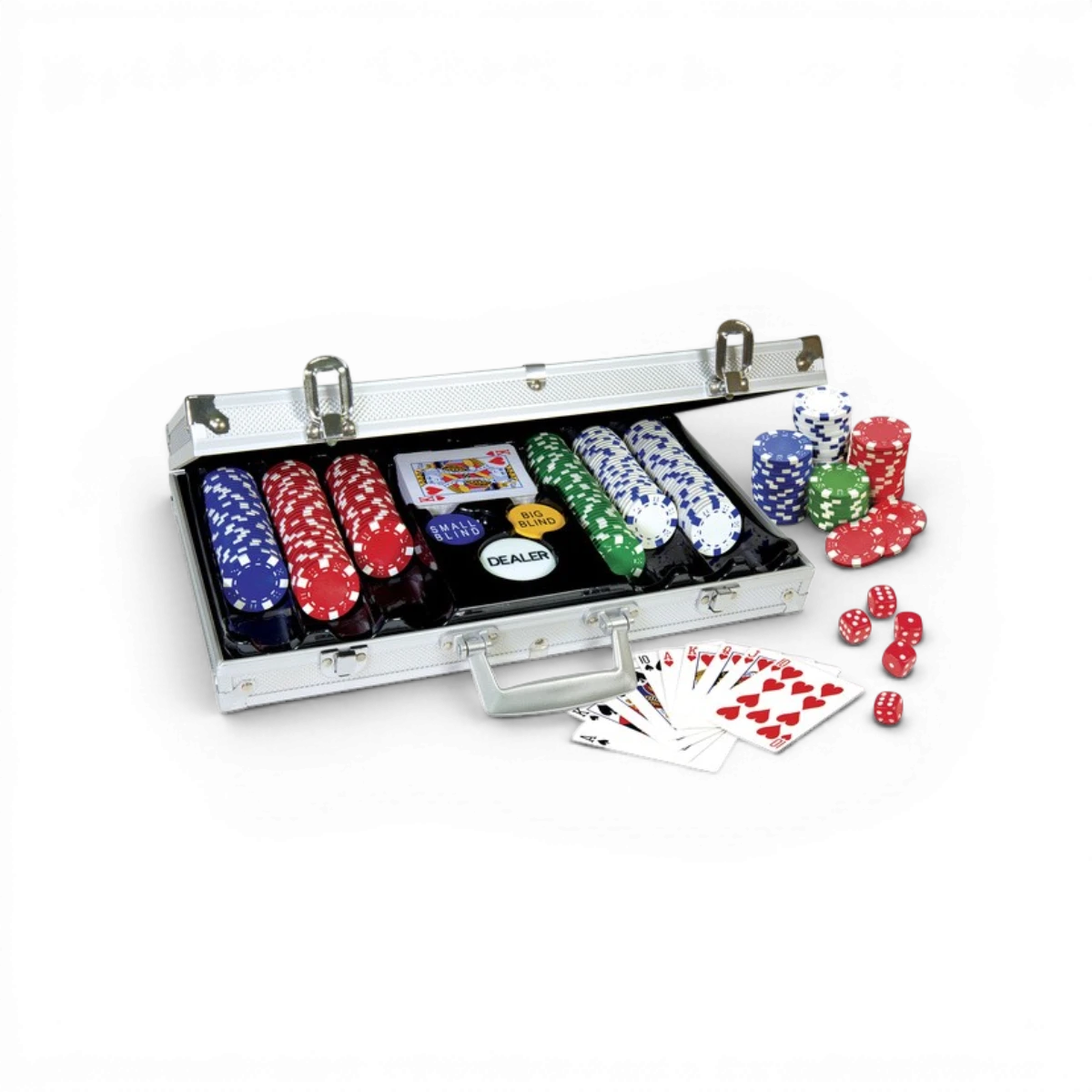 Mallette Poker 300 jetons – Jeu de cartes stratégie et bluff