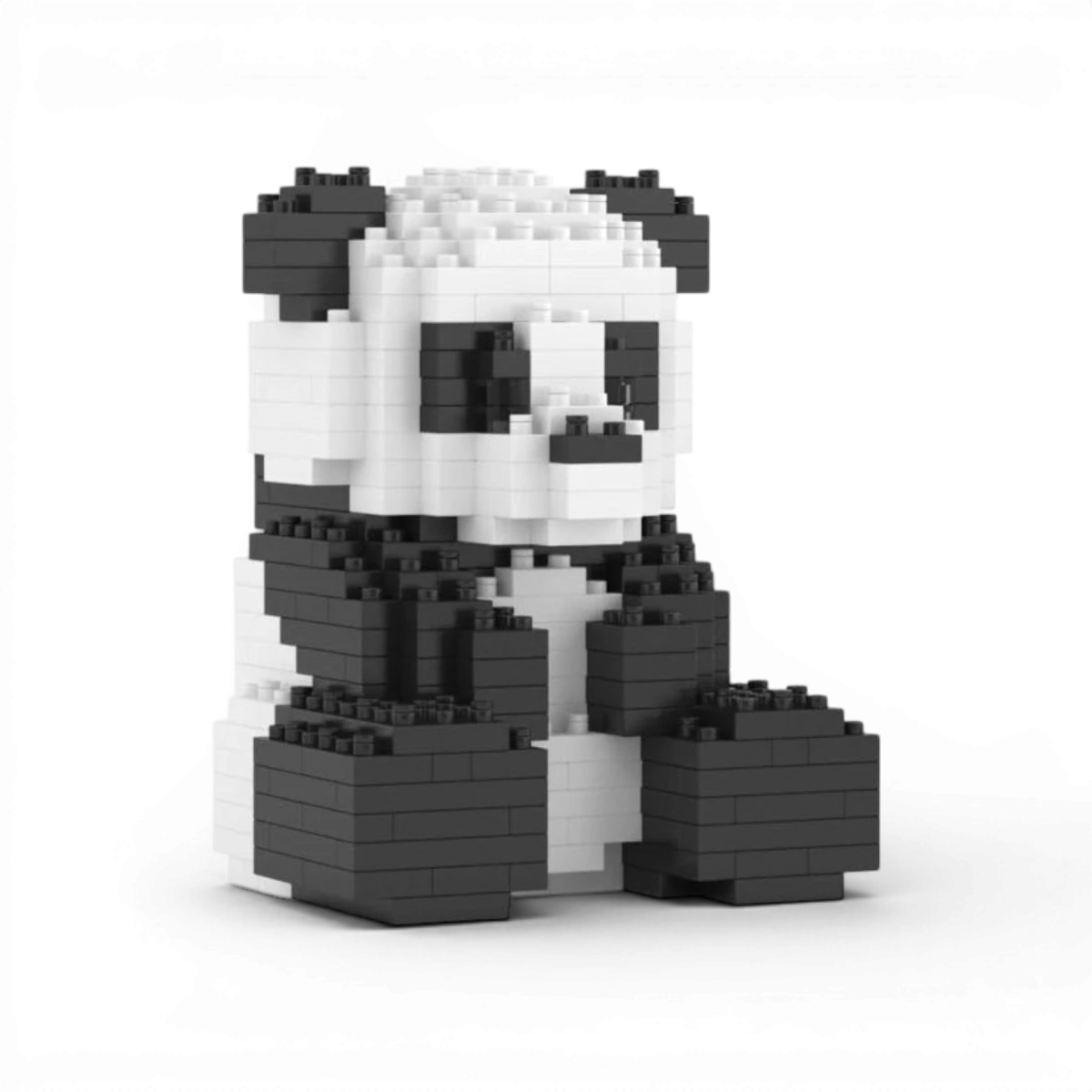 Mini Panda Assis 11 cm – Jeu de construction – JEKCA