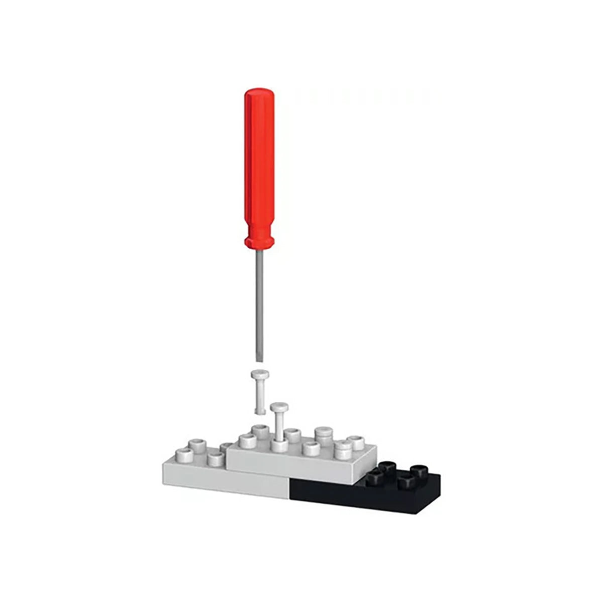 Chat Tigré Roux Assis 27 cm – Jeu de construction – JEKCA