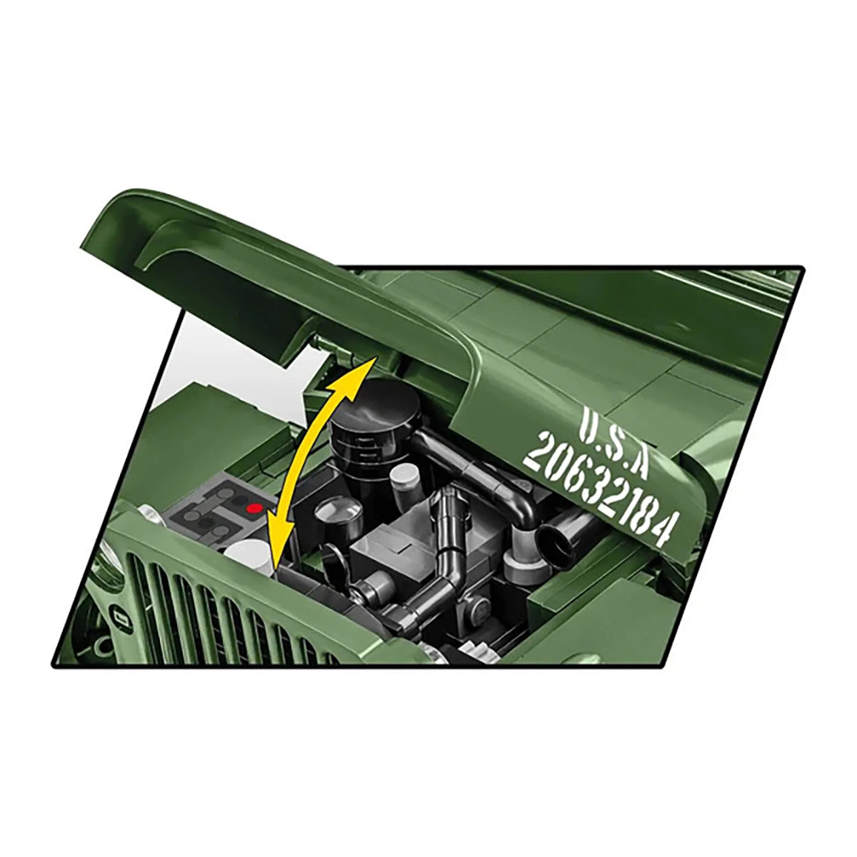 Willys MB Véhicule Militaire (1207 pièces) – Set de construction – Cobi