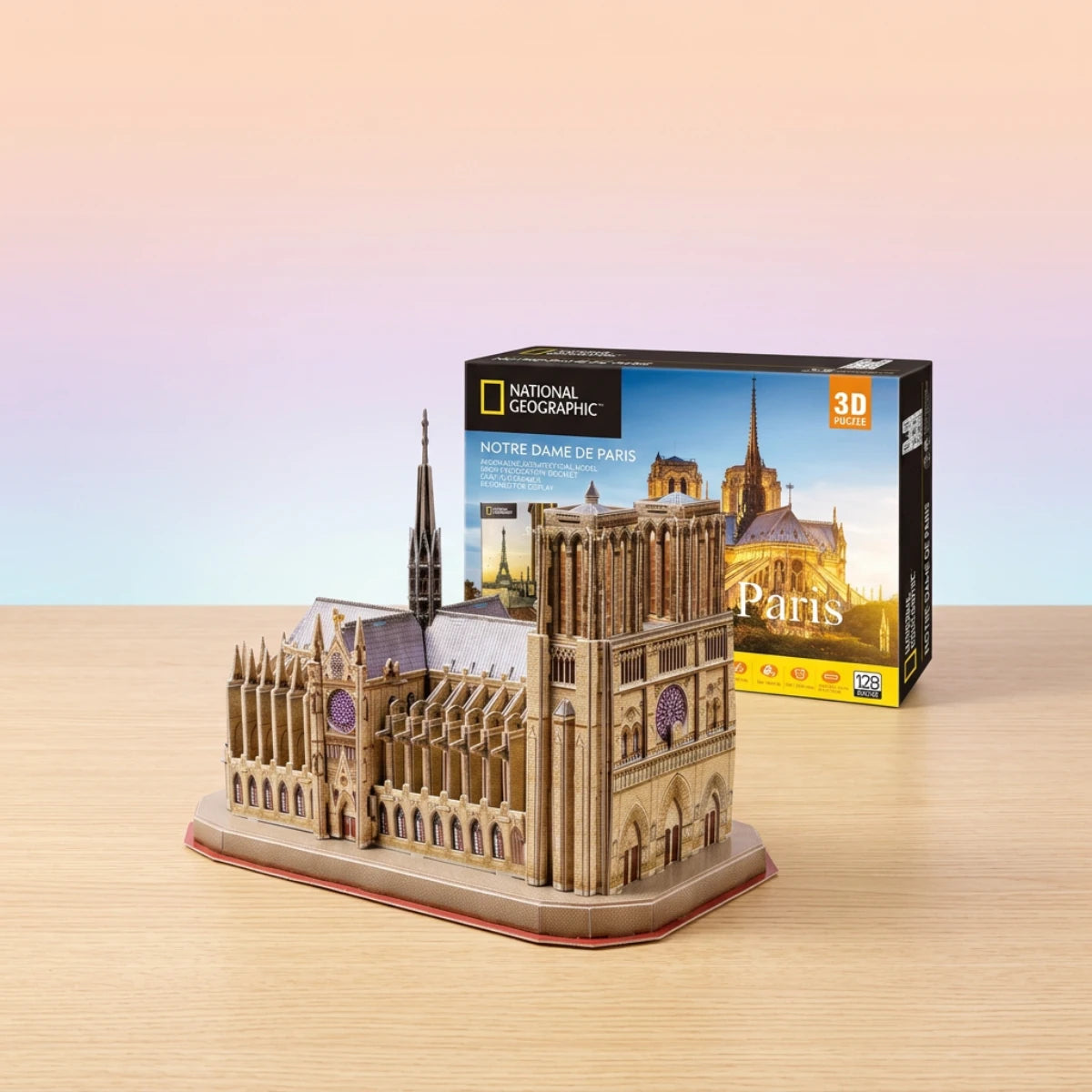 Puzzle 3D Notre-Dame de Paris 128 pièces – National Geographic