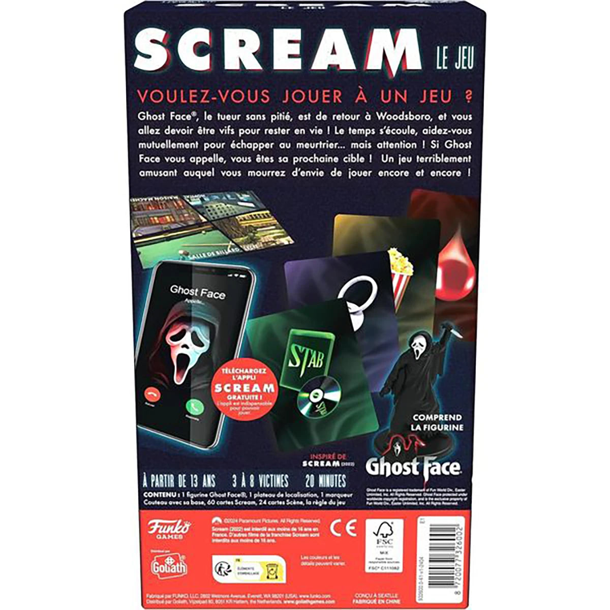 Scream Le Jeu – Jeu d’ambiance suspense et survie