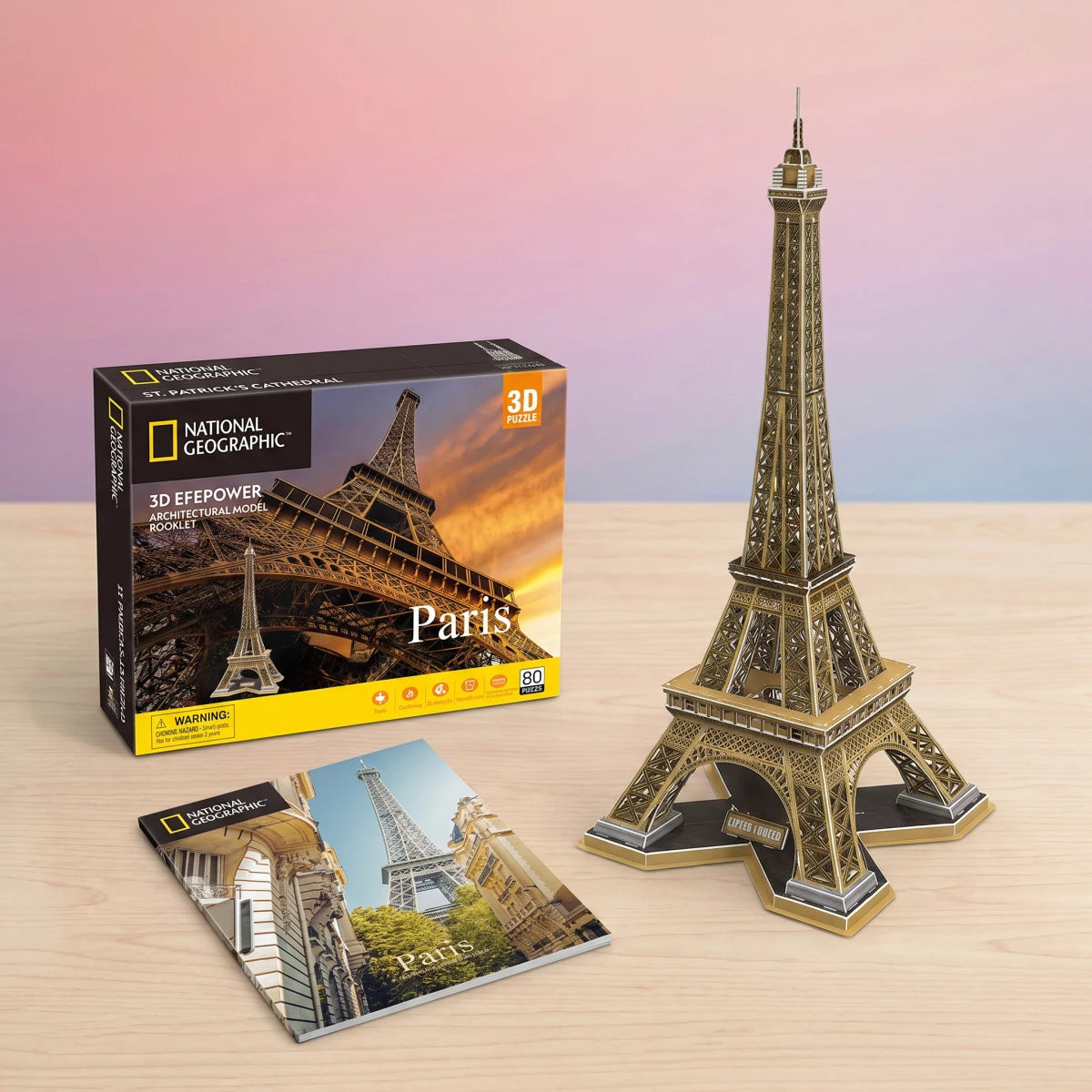 Puzzle 3D Tour Eiffel 80 pièces – National Geographic