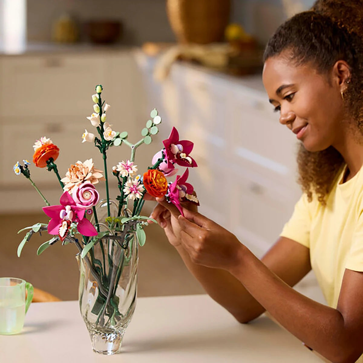 10342 - Le joli bouquet de fleurs roses - LEGO® Botanique